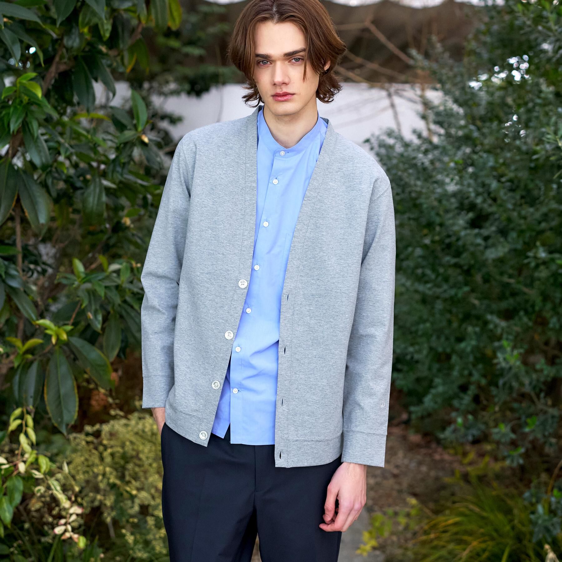 DRESSTERIOR「【接触冷感／セットアップ可】ドライタッチ ハイカウントカットソー カーディガン」|カーディガン|