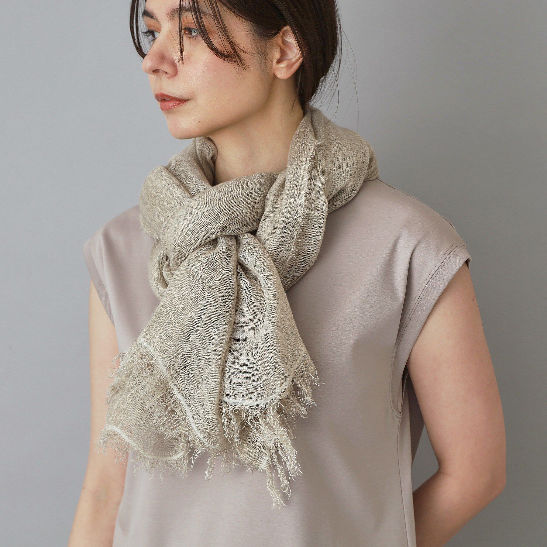 DRESSTERIOR「MADRAS（マドラス）薄手大判ストール」|ストール|