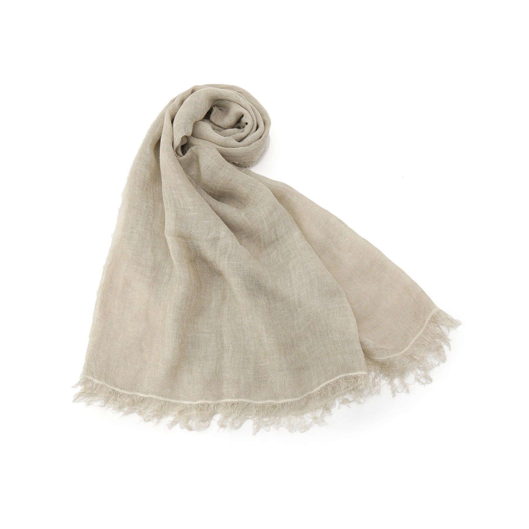 DRESSTERIOR「MADRAS（マドラス）薄手大判ストール」|ストール|ライトベージュ(05