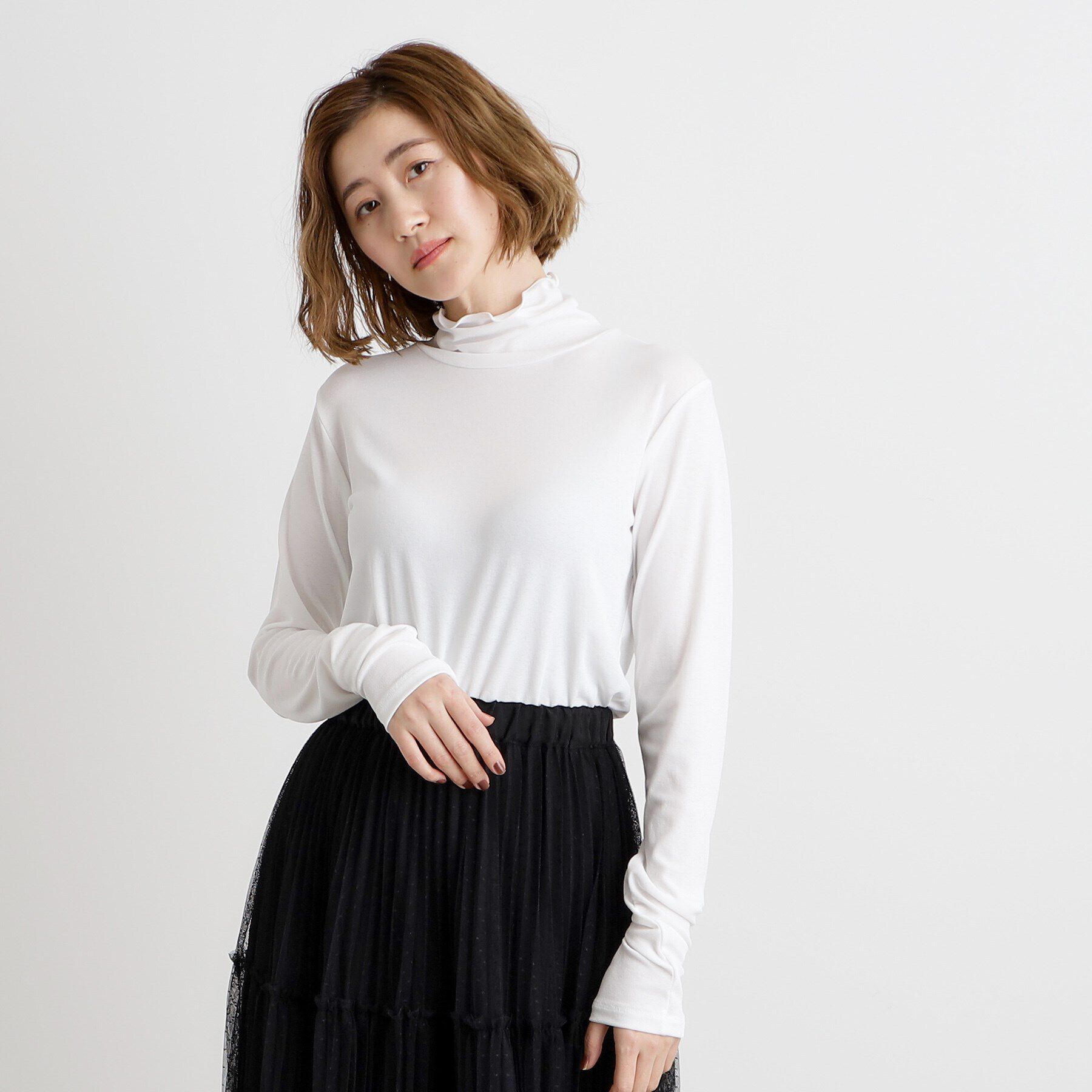 grove「レイヤードシアータートルプルオーバー」|Tシャツ・カットソー|