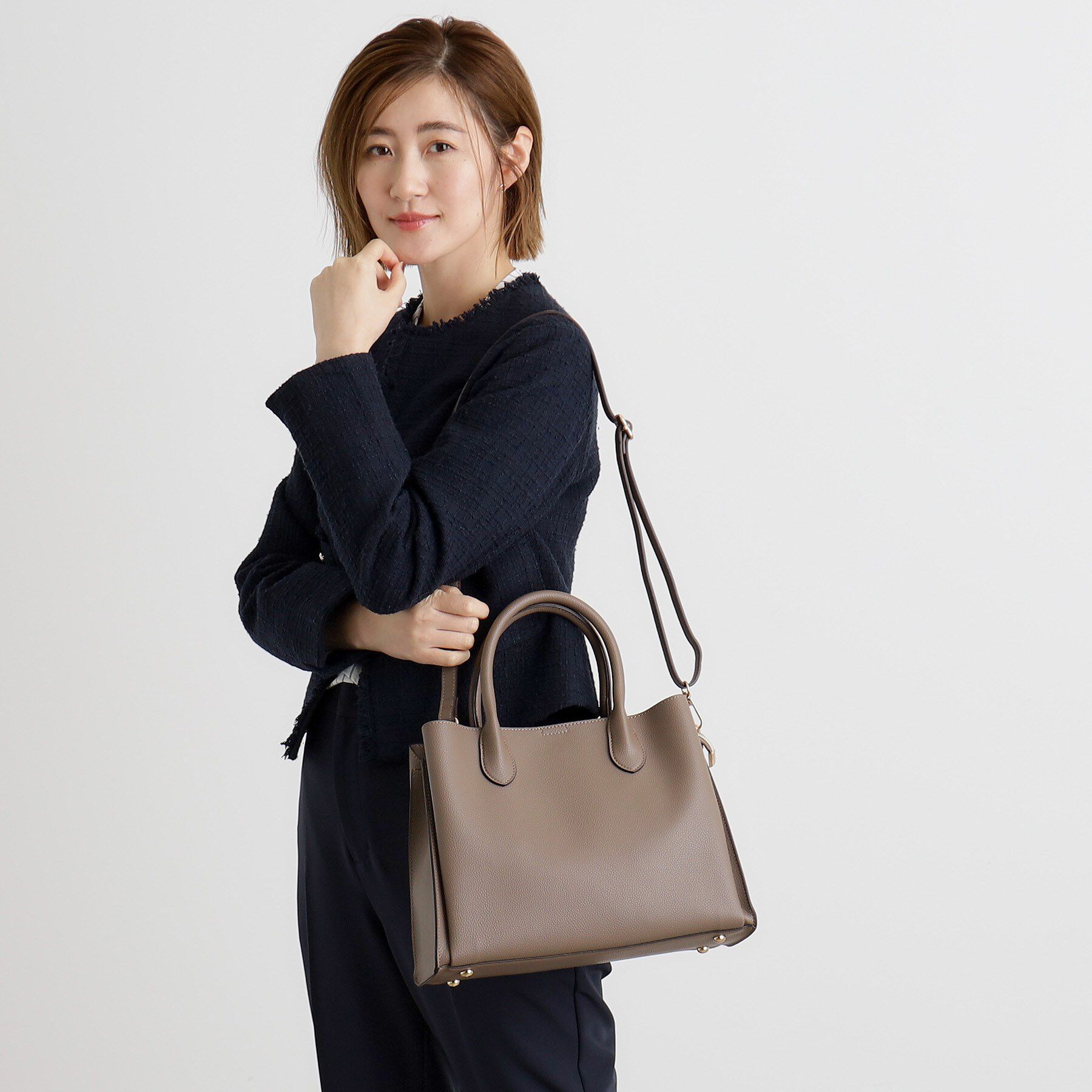 grove「【人間工学】中仕切り2WAYトート【入卒対応可】」|ショルダー・メッセンジャー|