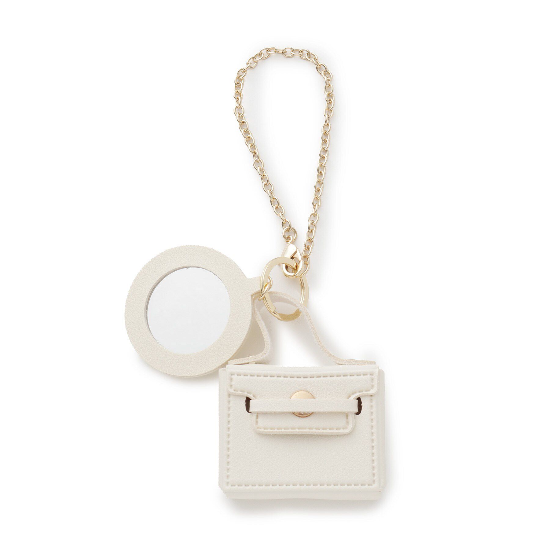 grove「【雑誌掲載】ミニマムバッグラウンドミラーチャーム」|キーケース|