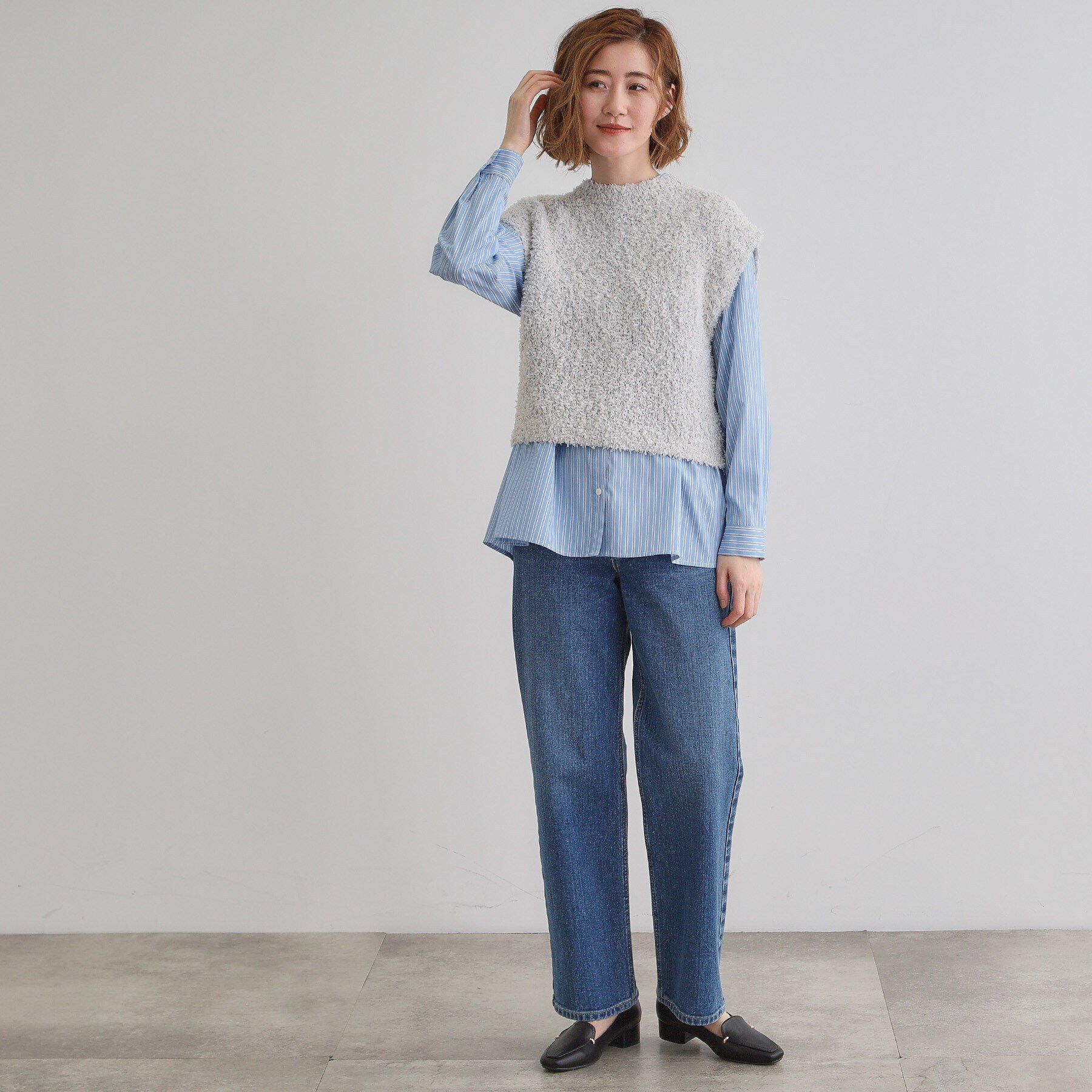 grove「ラメリリーニットベスト」|ベスト・ジレ|