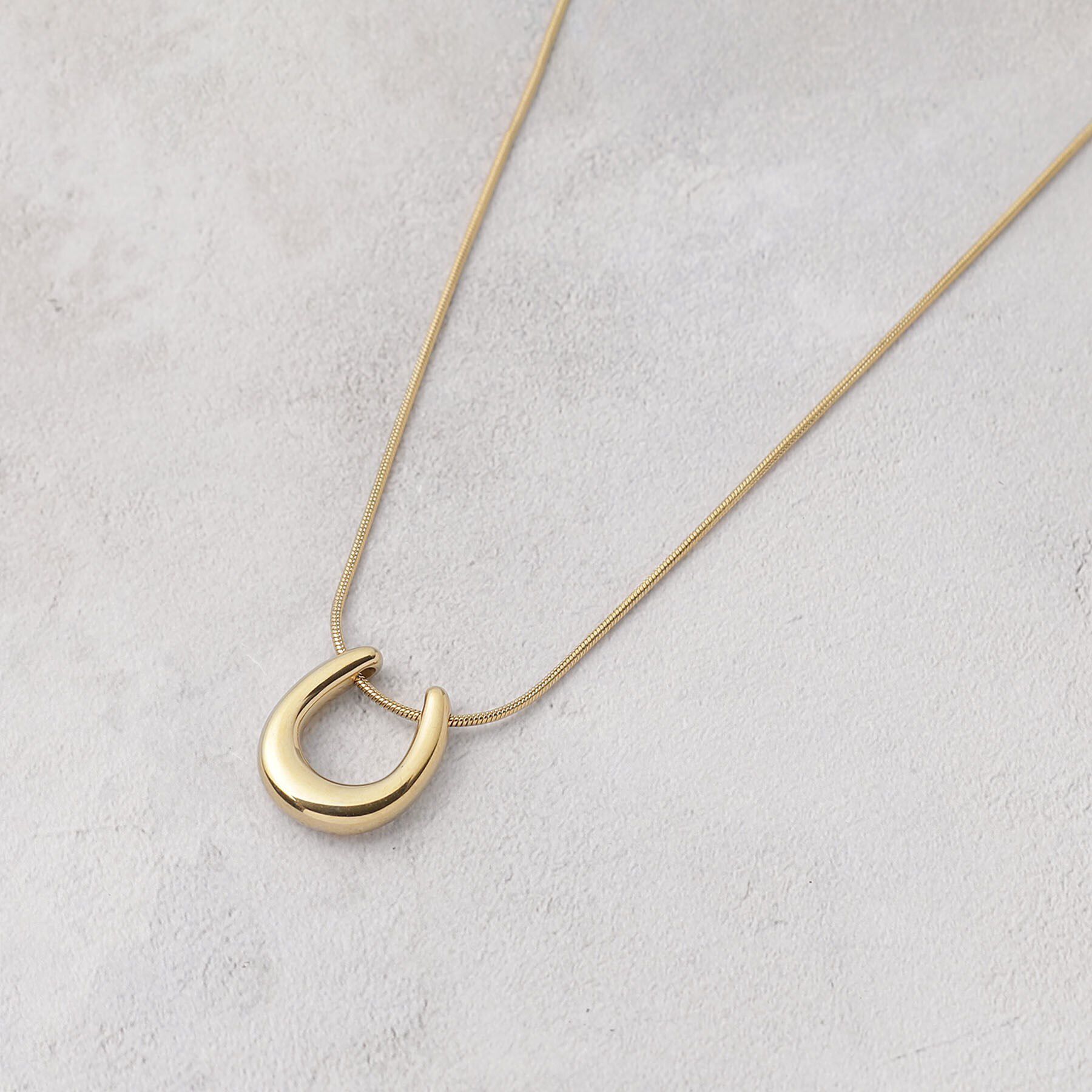 grove「【ステンレス】ホースシューネックレス」|ネックレス|ゴールド(007)