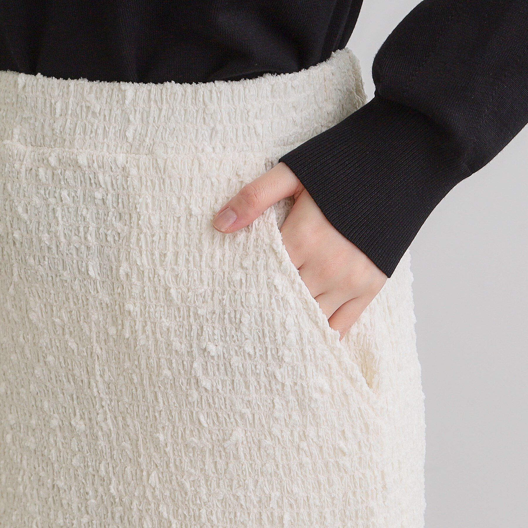 grove「シャーリングナロースカート」|スカート|