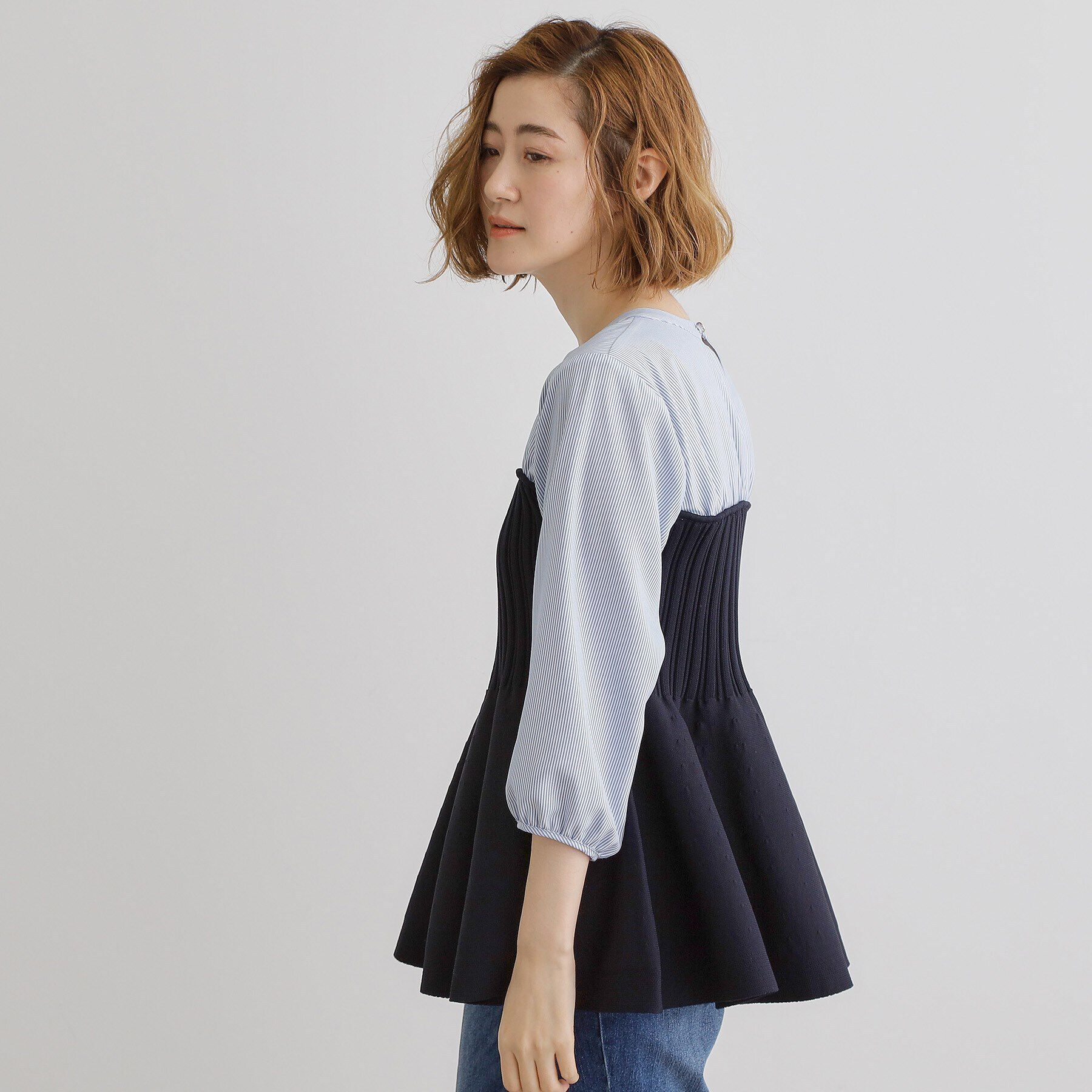 grove「ニットビスチェドッキングシャツ」|Tシャツ・カットソー|