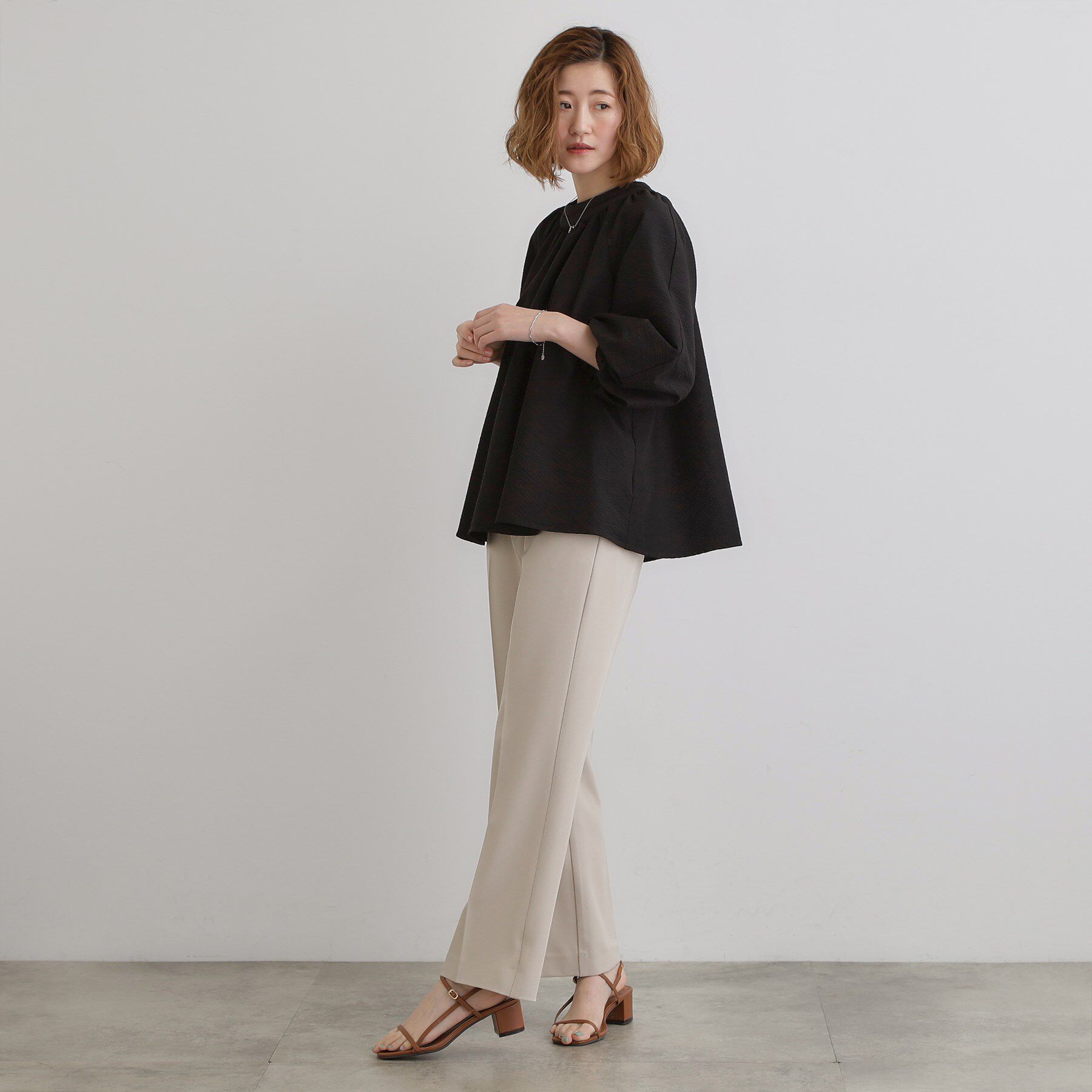 grove「2WAYサッカースモックブラウス」|シャツ・ブラウス|