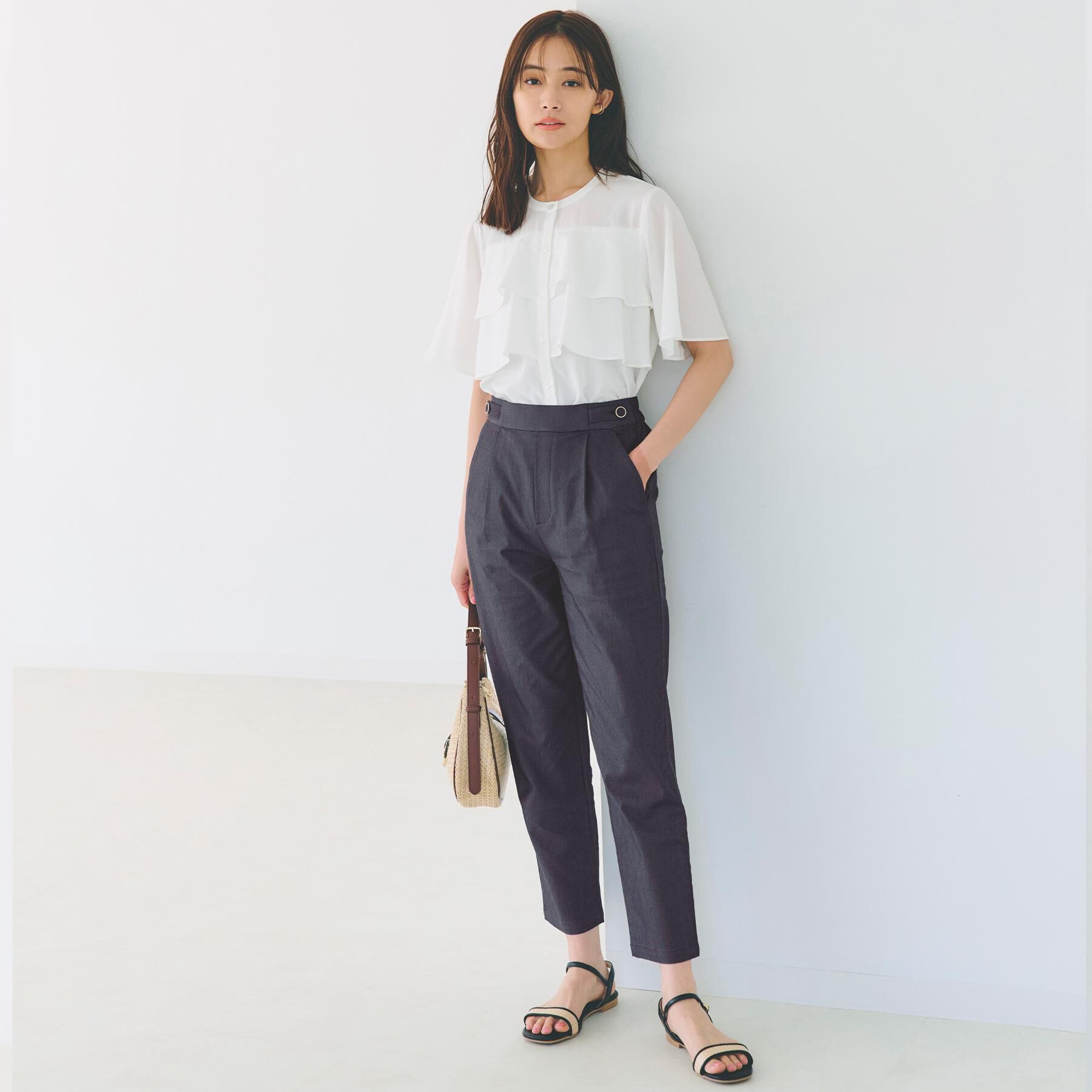 grove「甘さを抑えた大人のラッフルフリルブラウス」|シャツ・ブラウス|