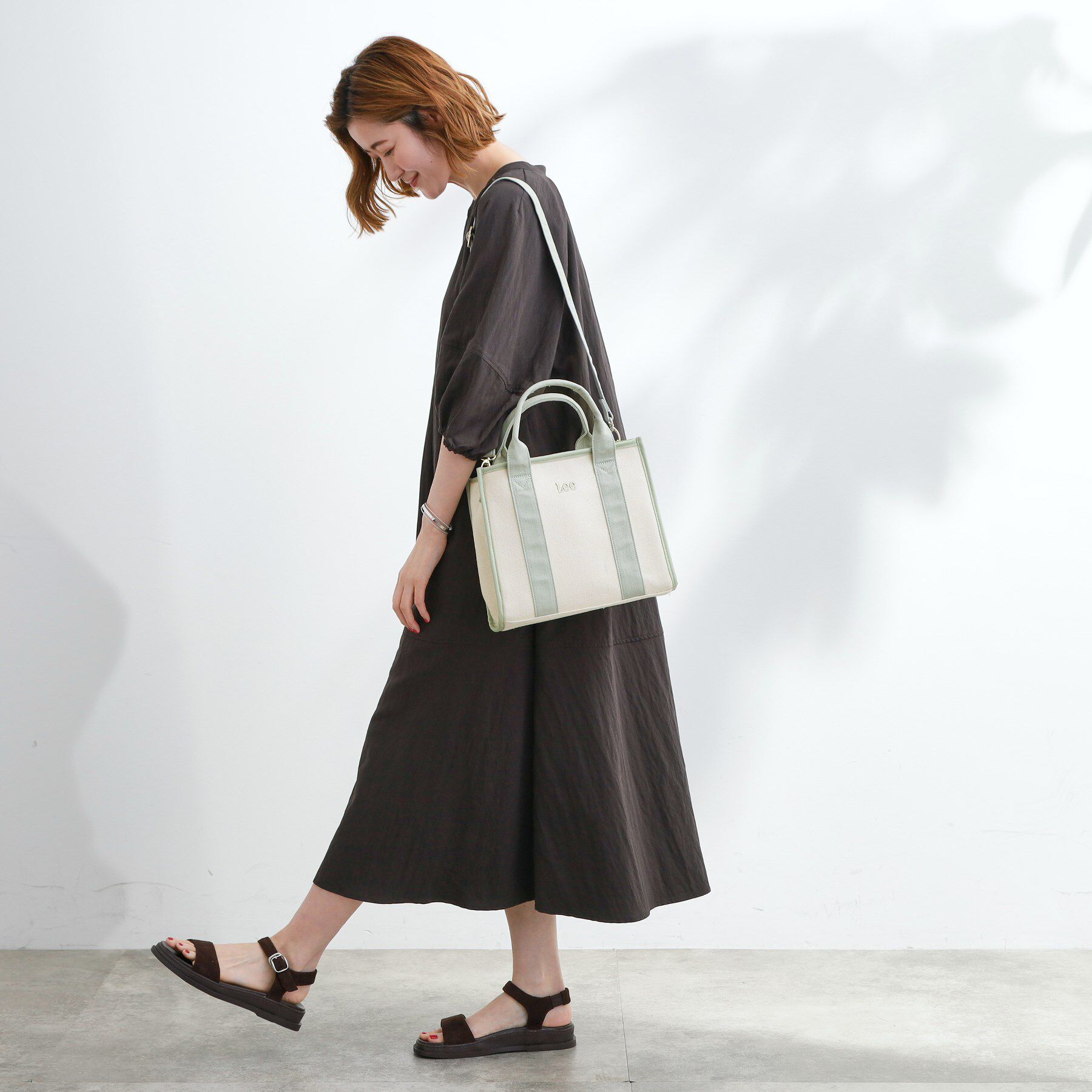 grove「【Lee別注】パイピングスクエア2WAYトート」|トートバッグ|