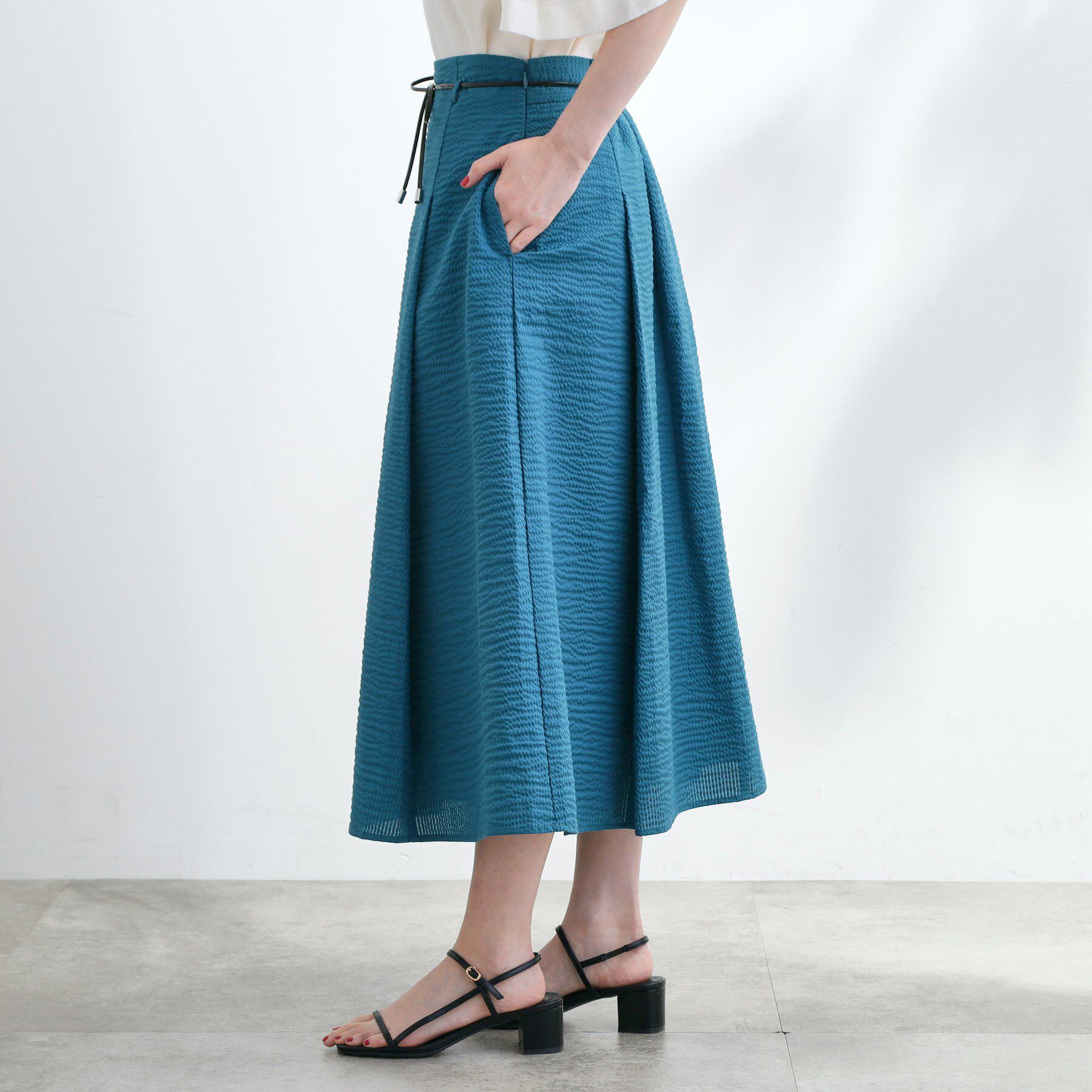 grove「コードリボンタックAラインスカート」|スカート|