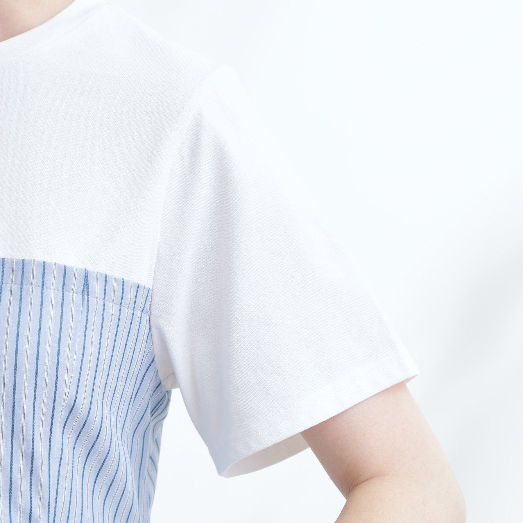 grove「贅沢フレアーが高見え ドッキングビスチェT」|Tシャツ・カットソー|