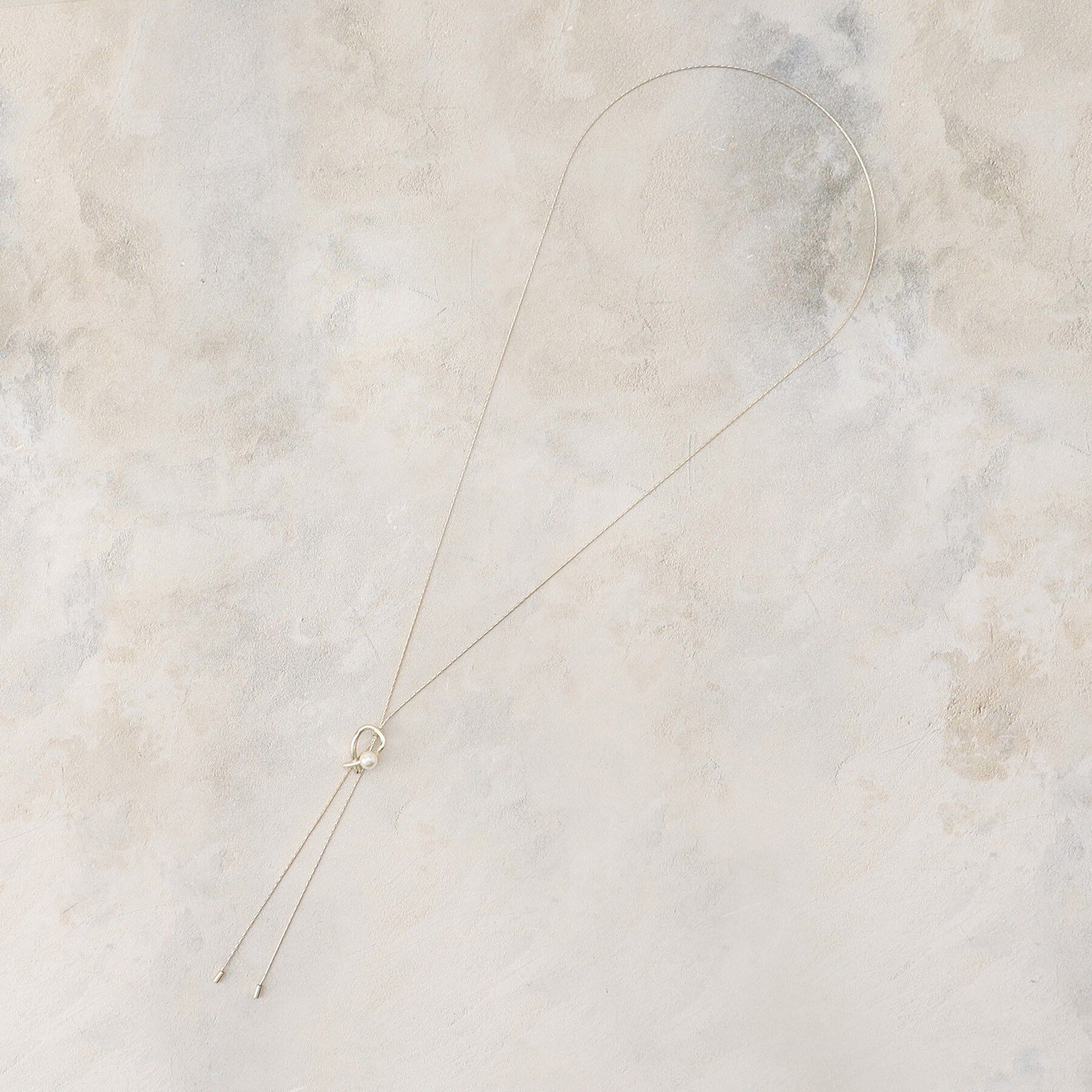 grove「パール調メタルスライドネックレス」|ネックレス|