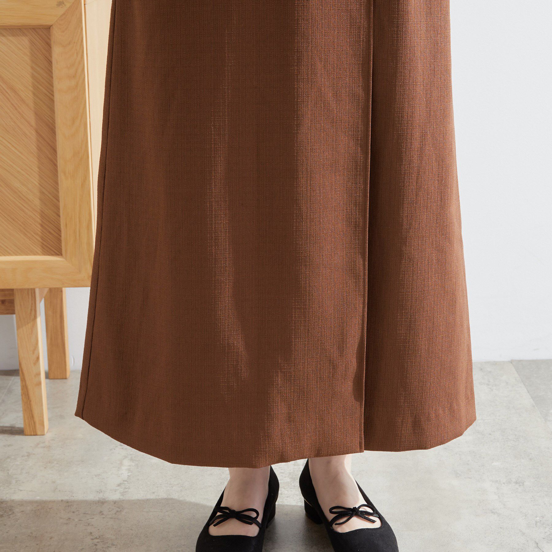 grove「秋先取り　フラップポケットラップスカート」|スカート|