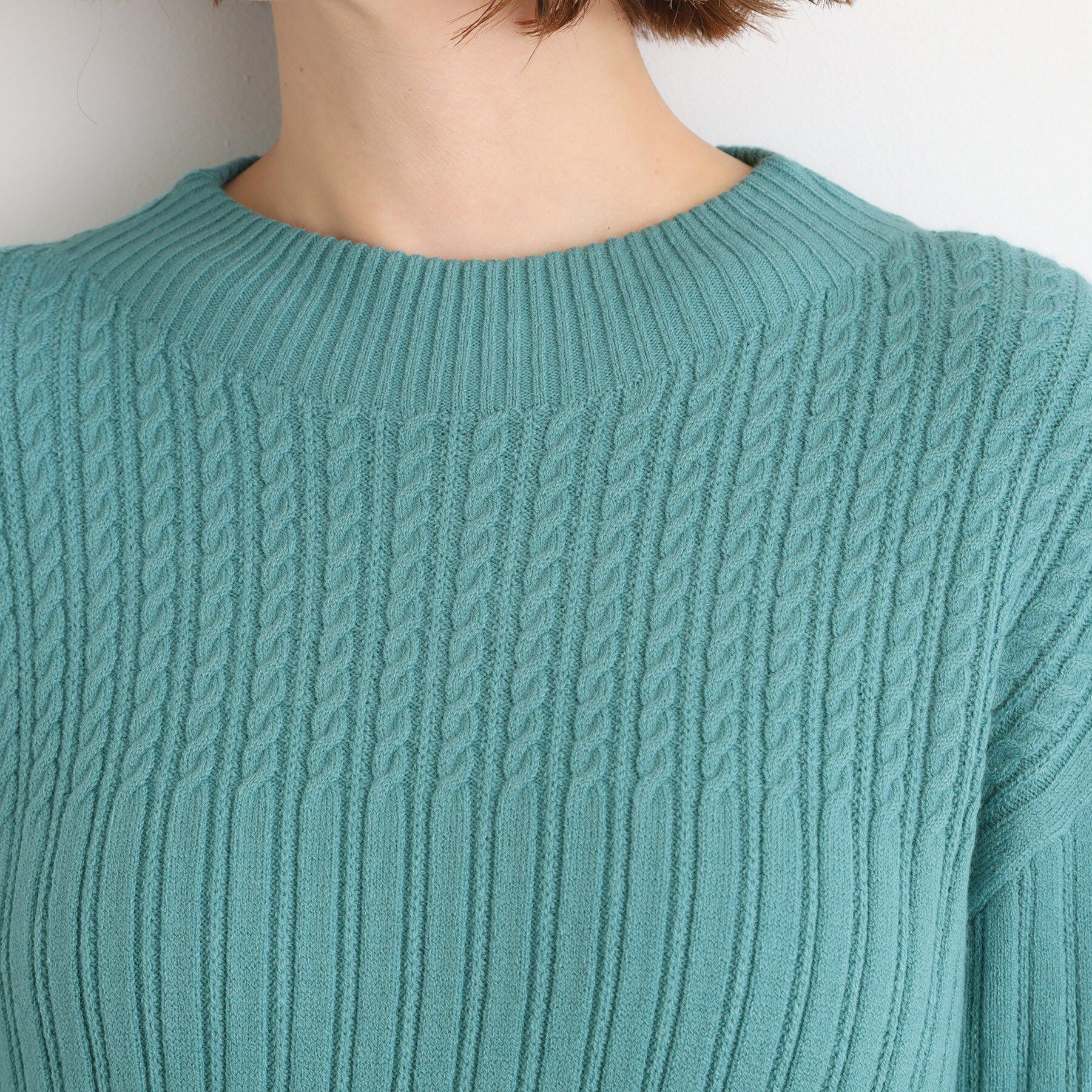 grove「【毛玉軽減／洗える】ミニケーブルニット」|ニット・セーター|