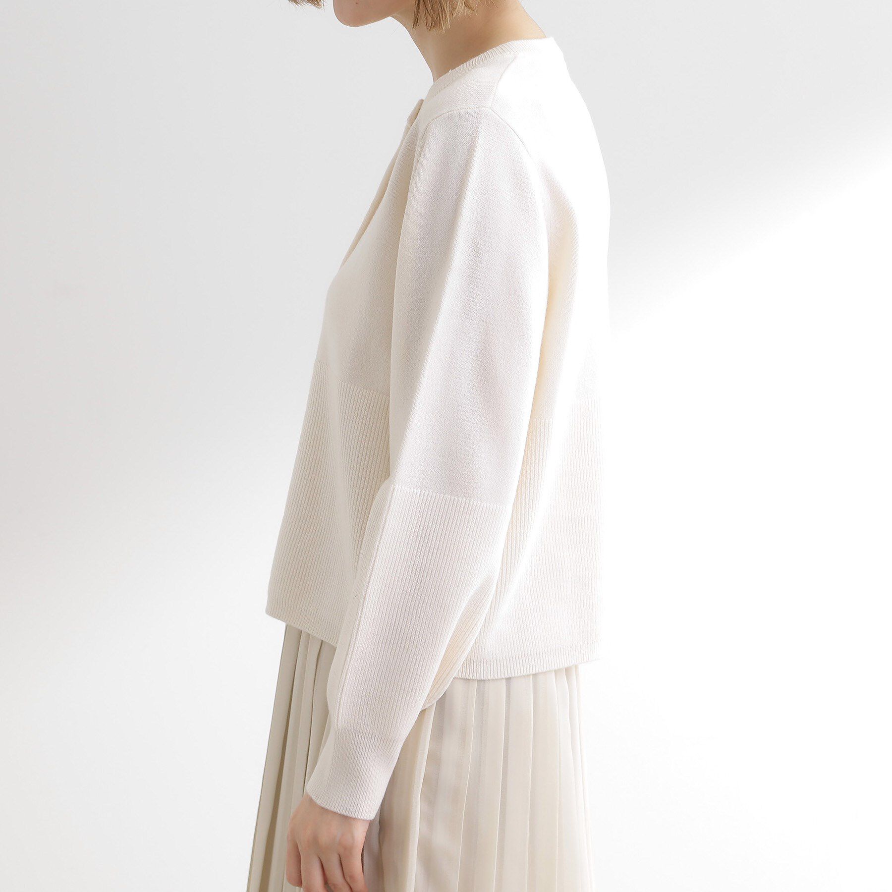 grove「【毛玉軽減／洗える】編地切替カーディガン」|カーディガン|