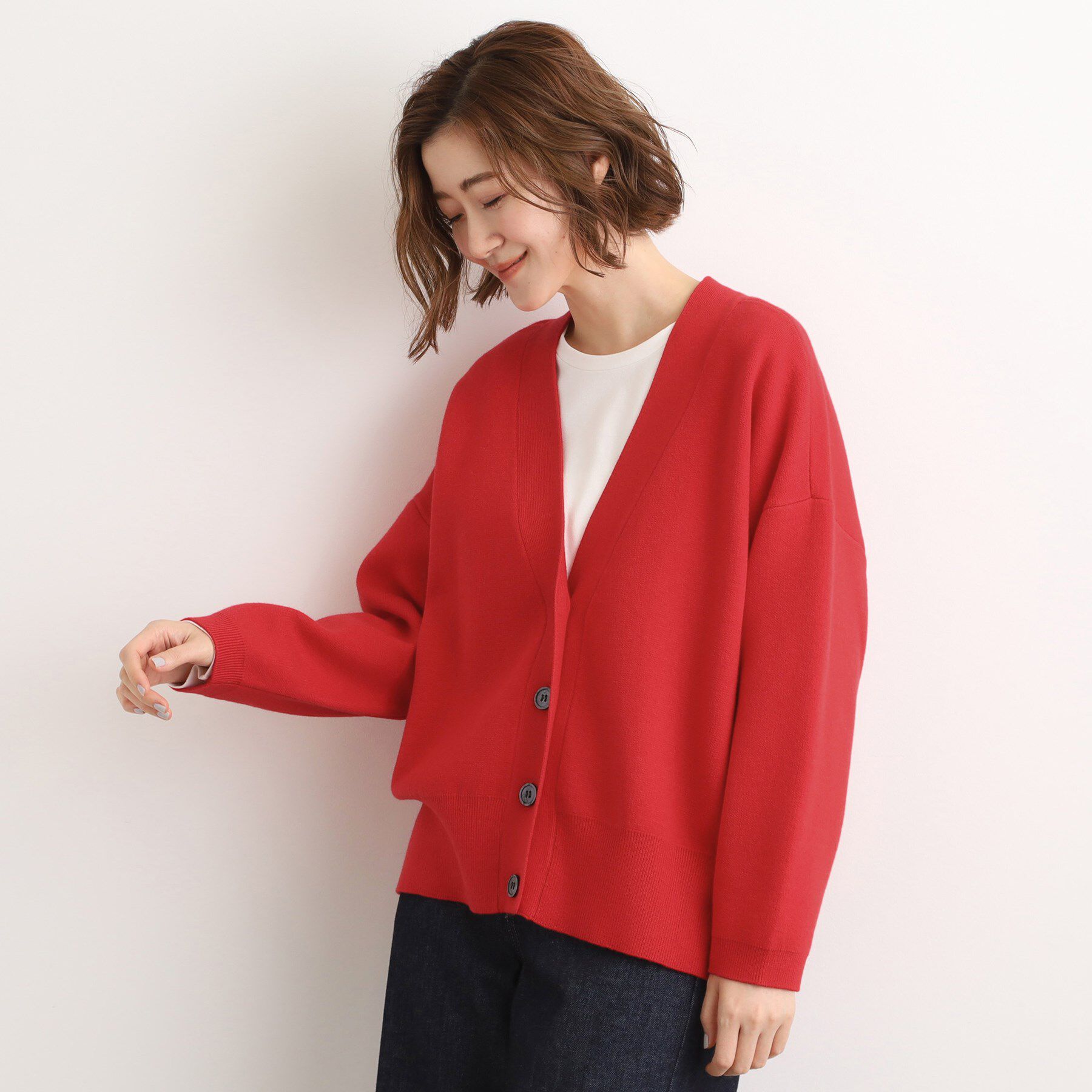 grove「季節に映える　ニットカーディガン」|カーディガン|