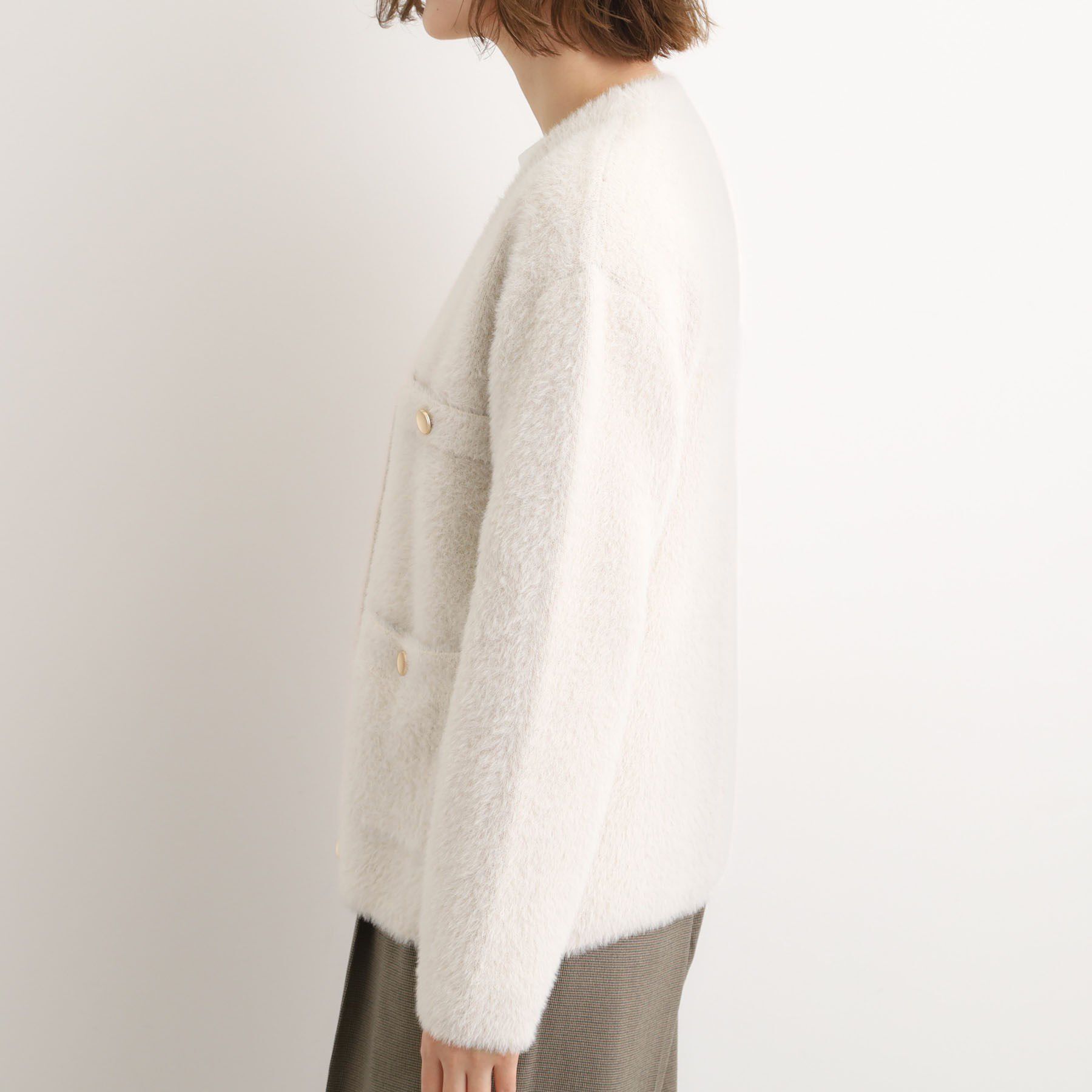 grove「軽やかフェザーで魅せる、クラシカルな主役カーディガン」|カーディガン|