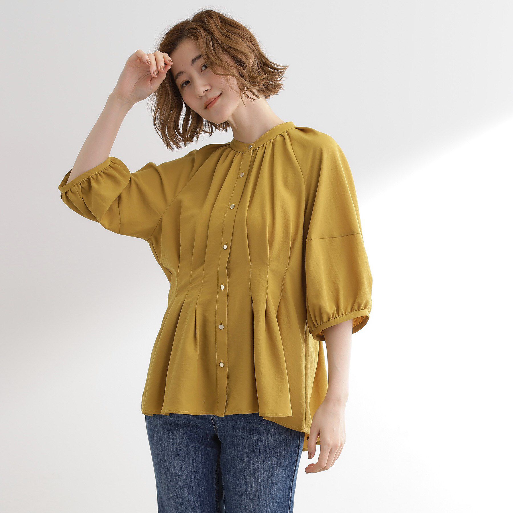 grove「ウエストタックチュニックブラウス」|シャツ・ブラウス|