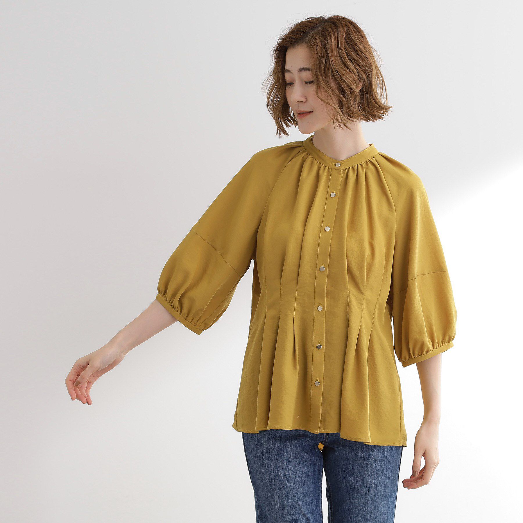 grove「ウエストタックチュニックブラウス」|シャツ・ブラウス|