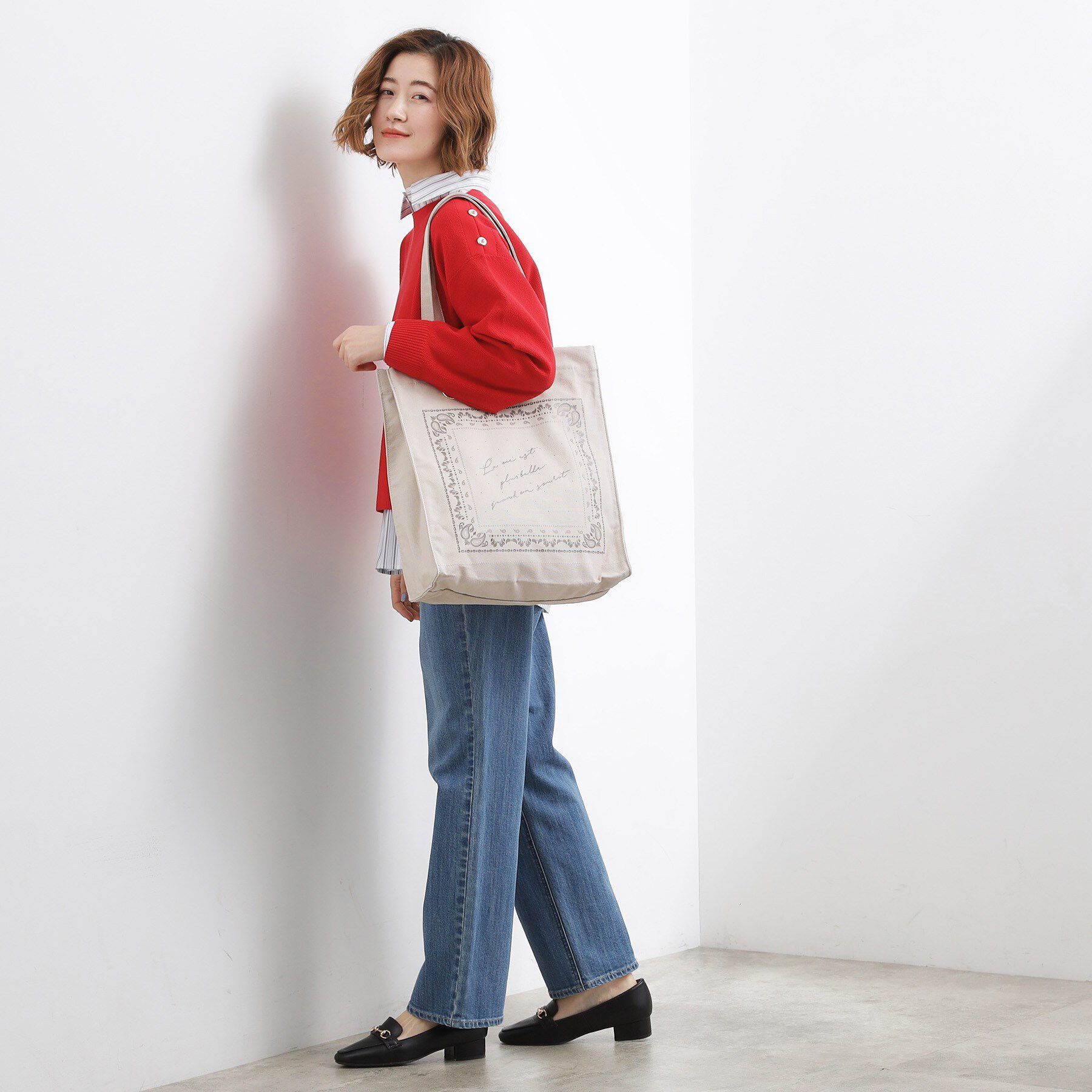 grove「【A4】多機能バンダナプリントトート」|トートバッグ|