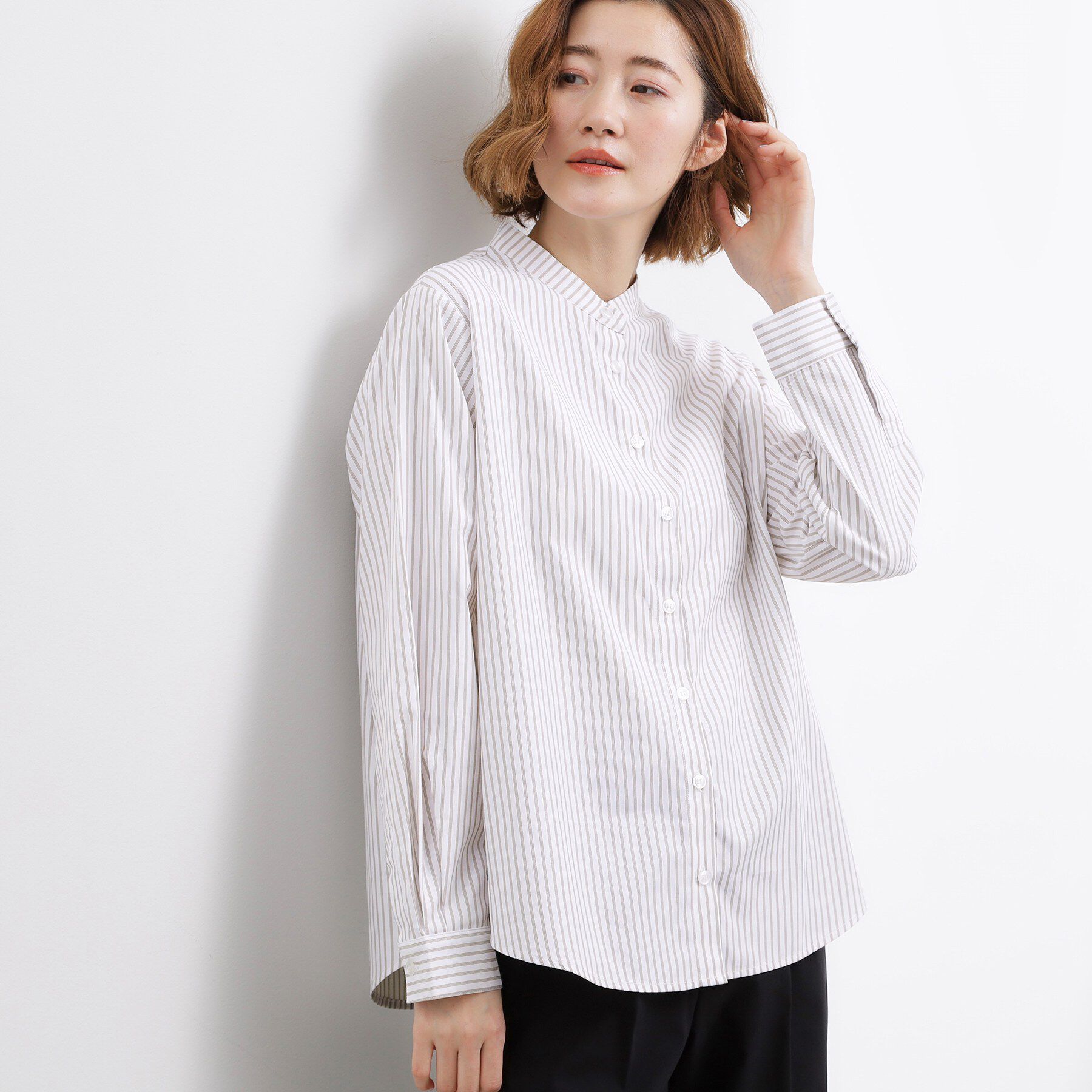 grove「【2点SET】一枚でコーデが決まる！ニットベスト&times;シャツSET」|シャツ・ブラウス|