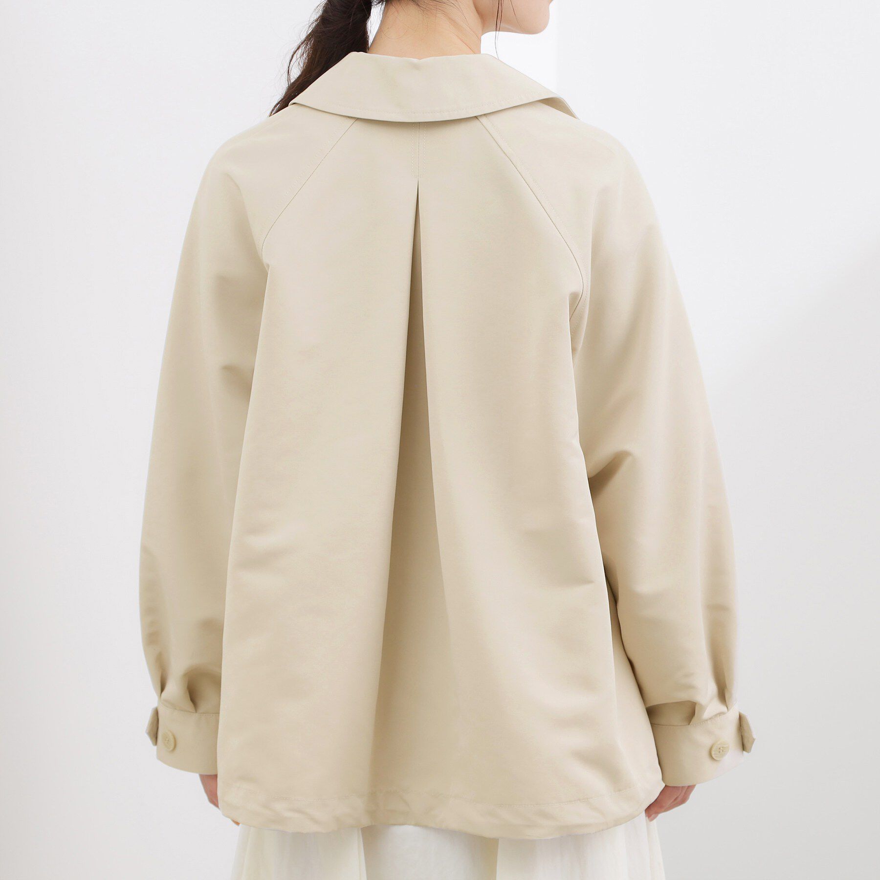 grove「【貴島明日香さん着用】【撥水／シルエット2WAY】軽やかミドルトレンチコート」|トレンチコート|