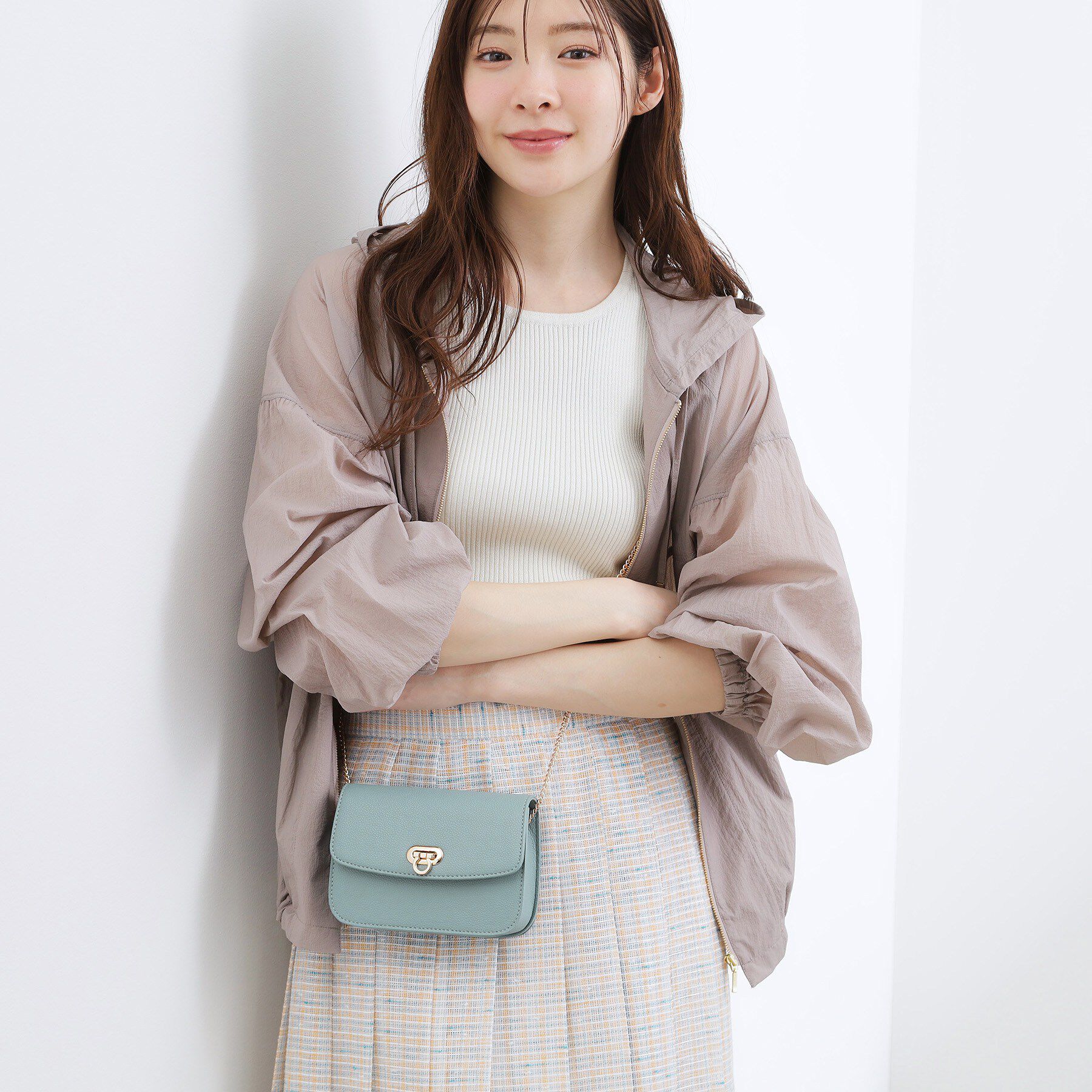 grove「フラップチェーンミニショルダー」|ショルダー・メッセンジャー|サックスブルー(09