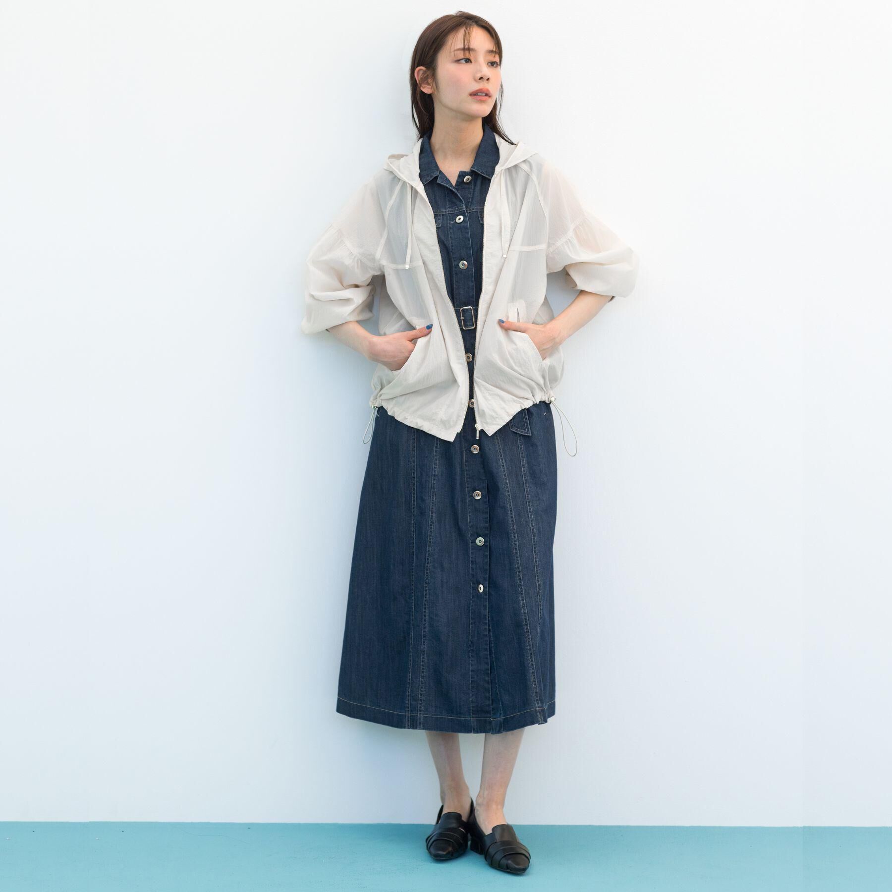 grove「【貴島明日香さん着用】デニムフレアワンピース」|ワンピース|