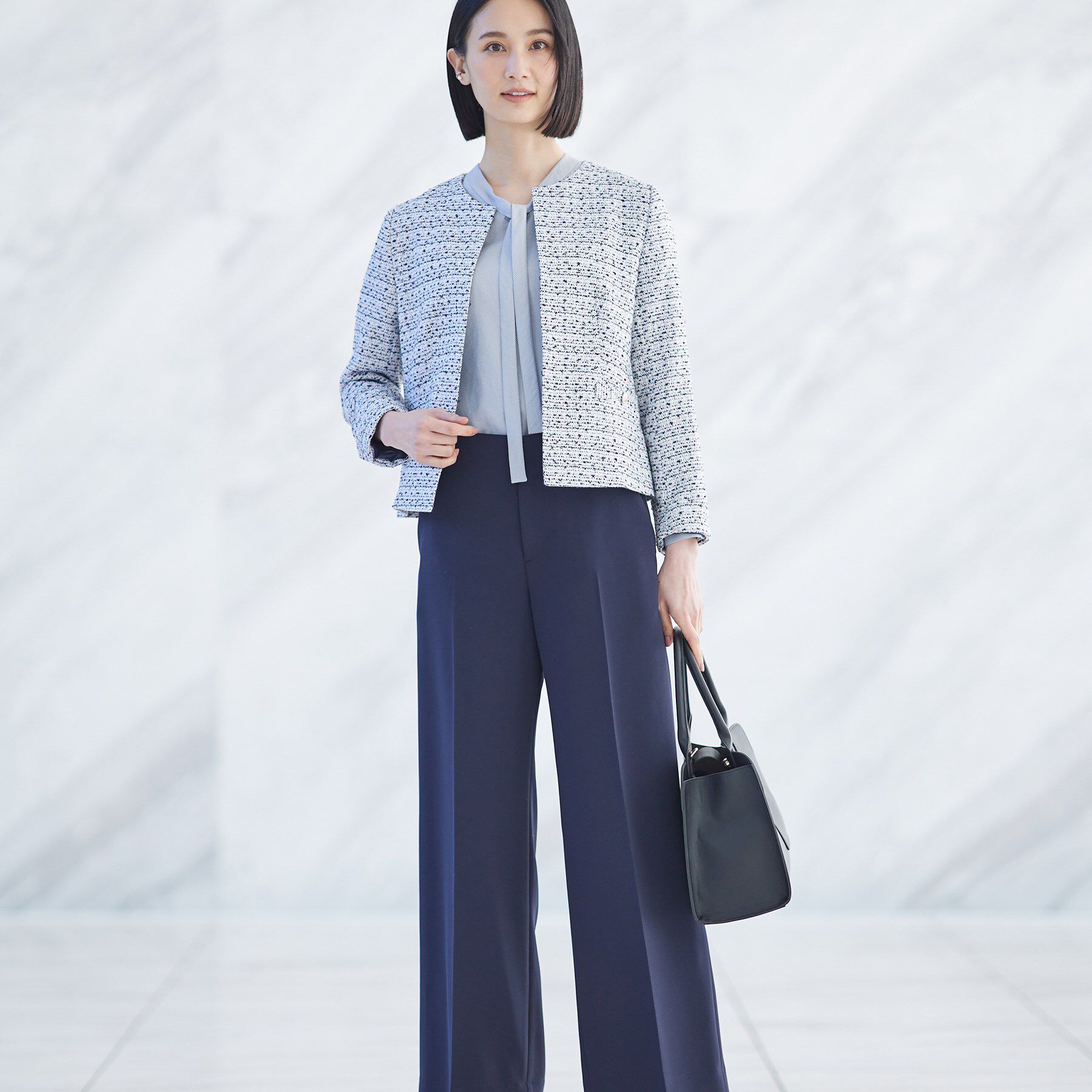 INDIVI「【復活！褒められパンツ】ストレッチ ワイドパンツ」|その他|