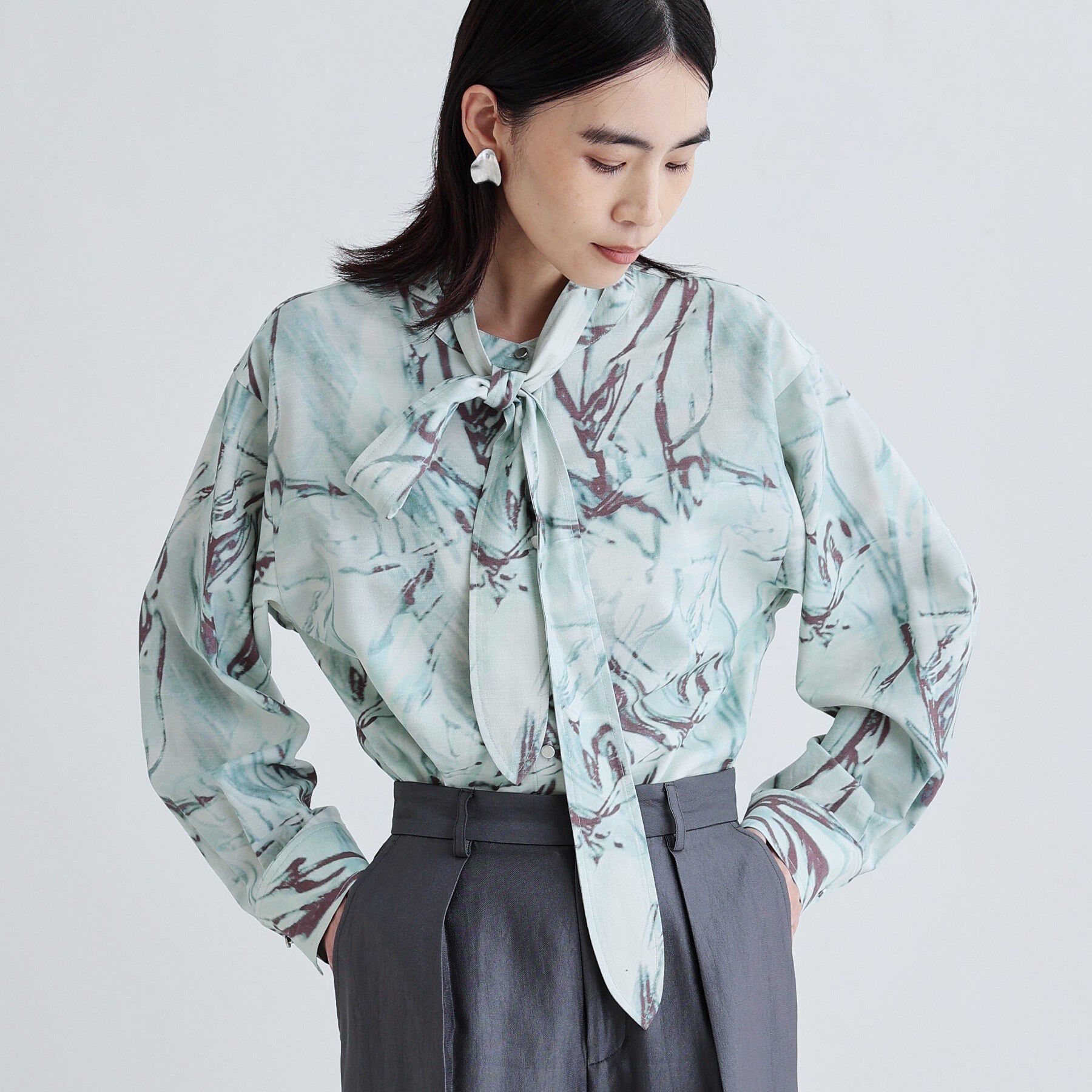 GALLEST「ウォータープリントシャツ」|シャツ・ブラウス|