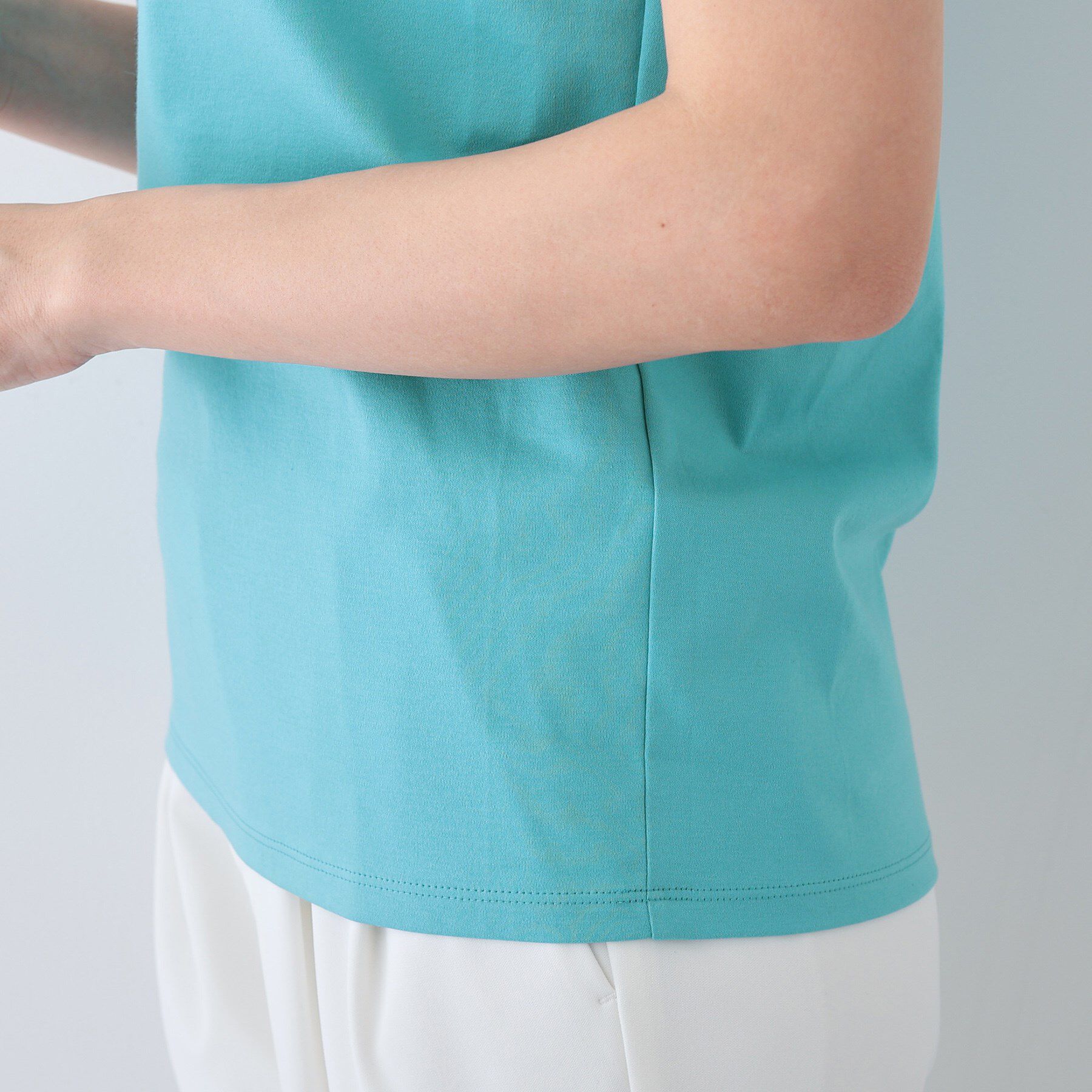 INDIVI「【洗える】きれいめノースリーブトップス」|Tシャツ・カットソー|