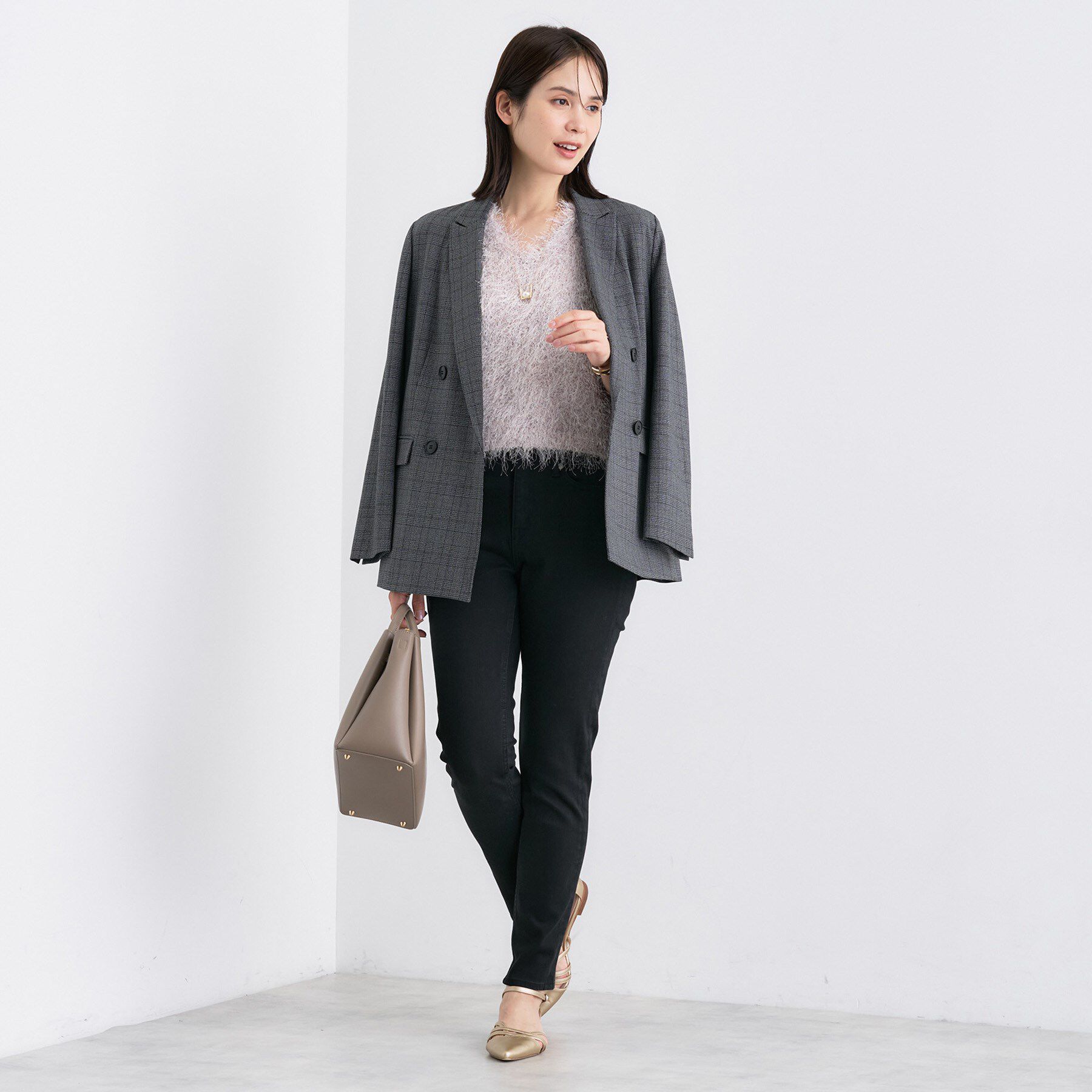 INDIVI「【通年活躍！褒められデニム】スキニー デニムパンツ」|デニム|