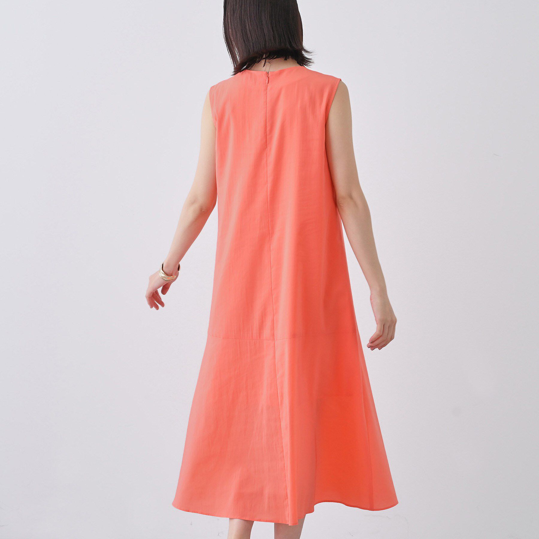 INDIVI「【通気性◎撥水／接触冷感／UVケア】フレアワンピース」|ワンピース|