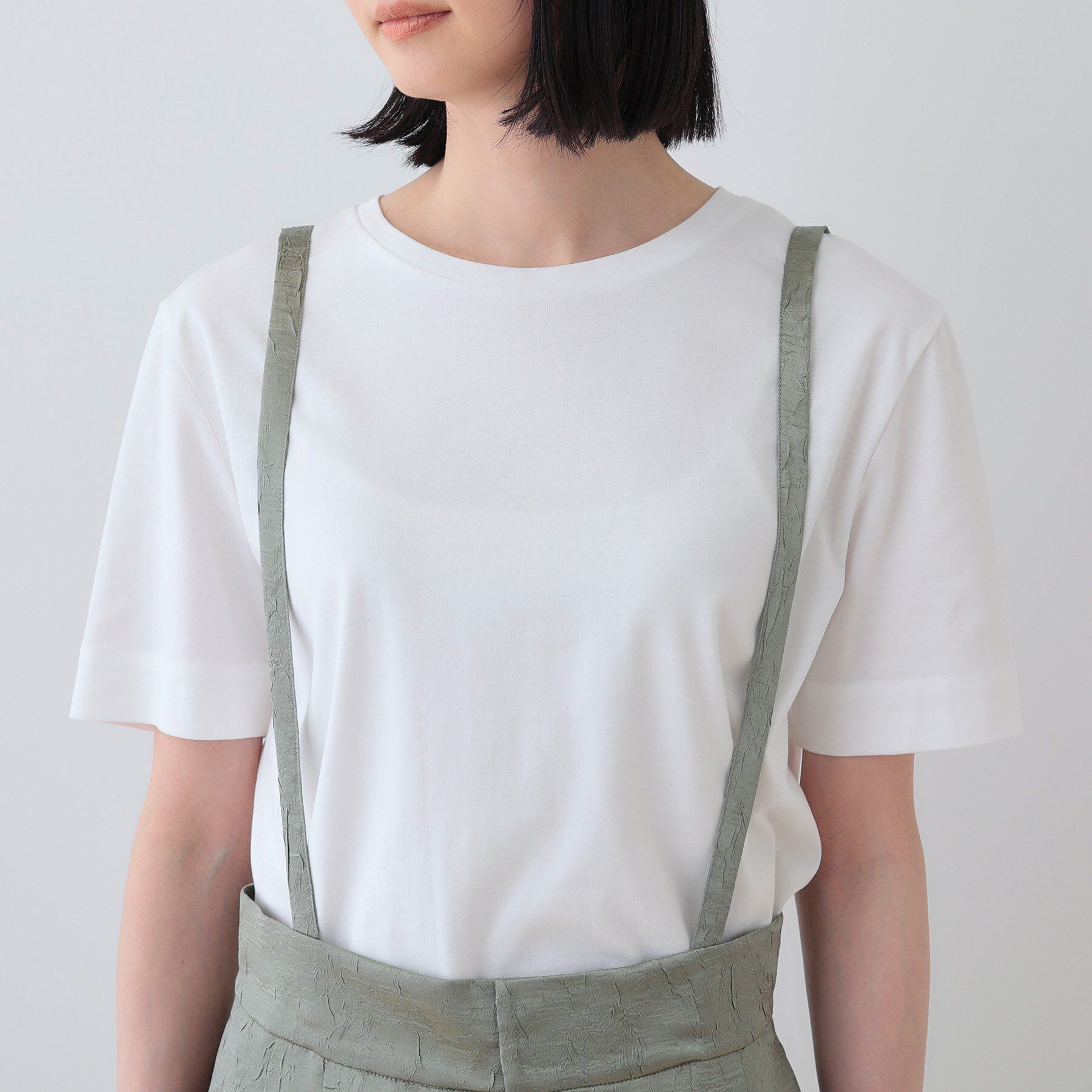 INDIVI「【サスペンダー付き】2WAYクラッシュサテンパンツ」|その他|