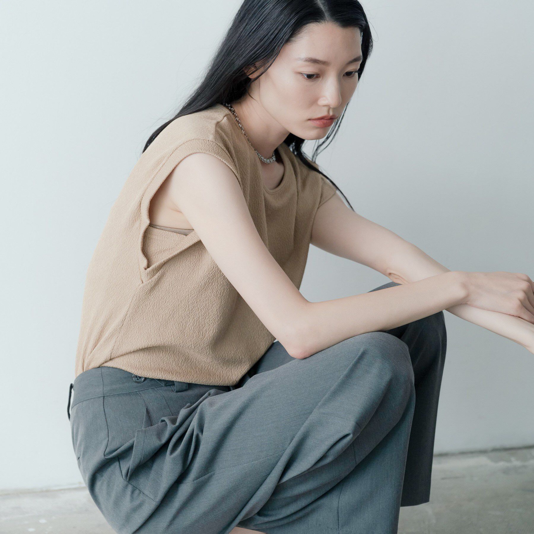 GALLEST「【再入荷】バックシャンノースリTシャツ」|Tシャツ・カットソー|