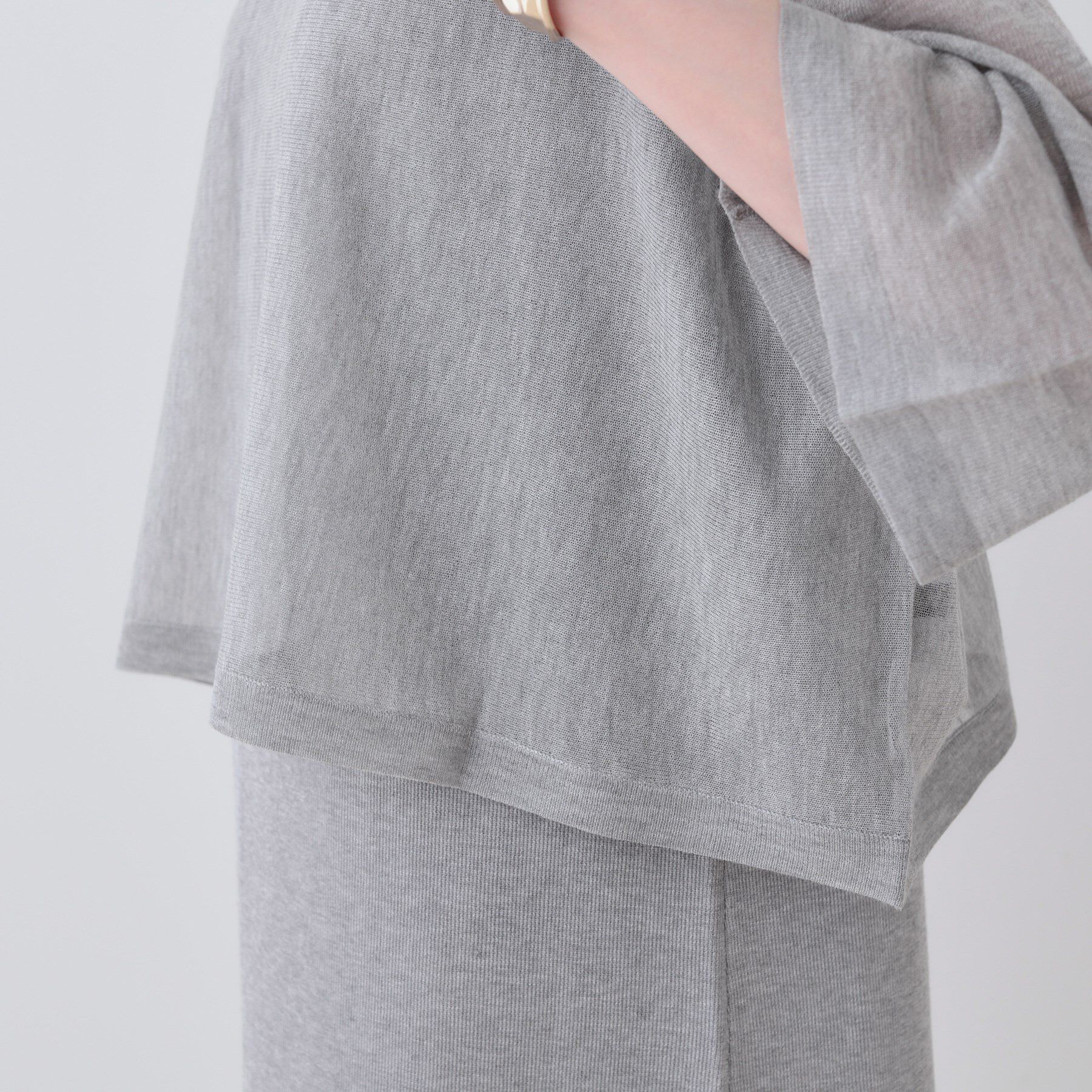 INDIVI「【2点セット】前後2WAYニットワンピース」|ワンピース|