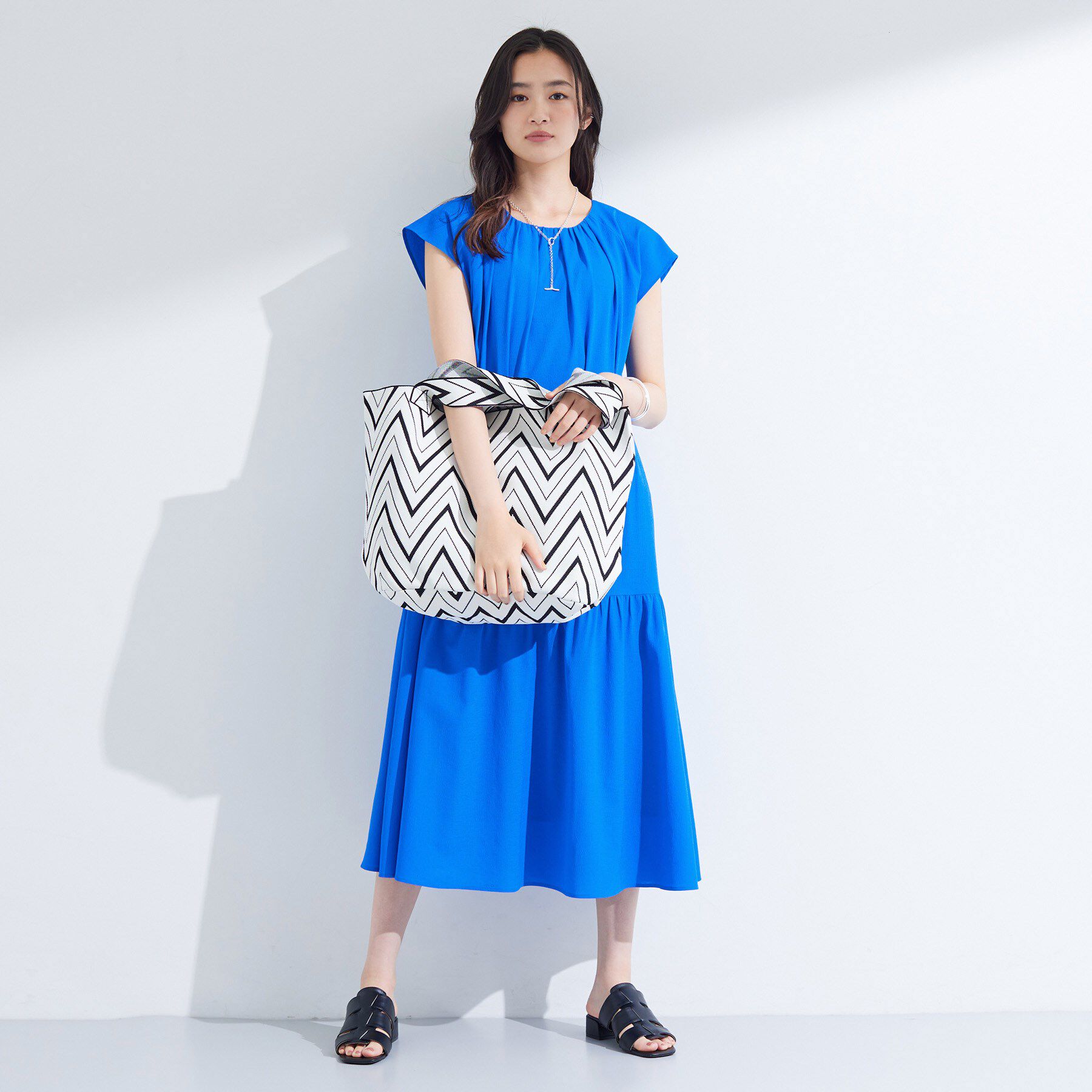 INDIVI「【1枚でコーデ完成！】タックワンピース」|ワンピース|