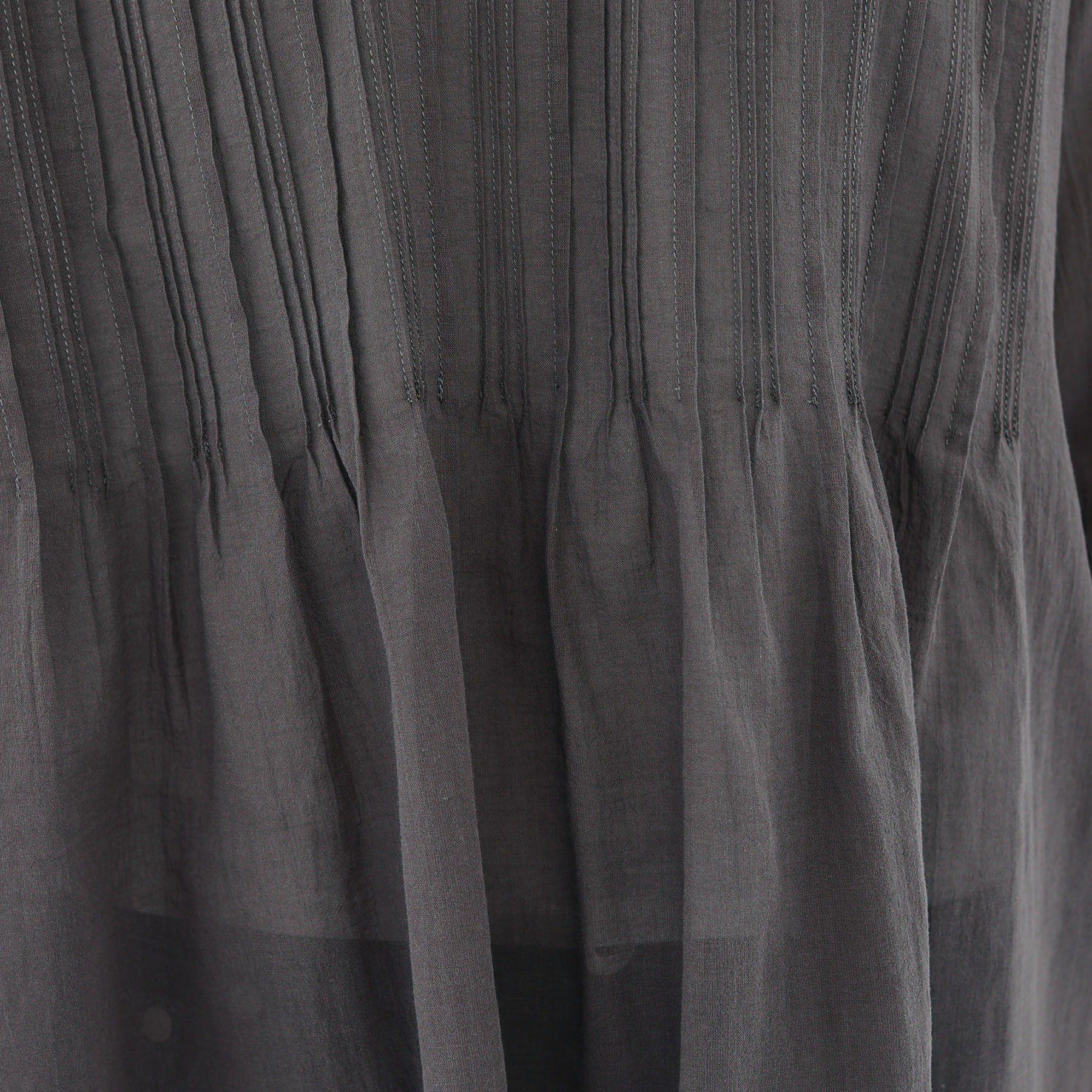 INDIVI「【洗える/コットン】ピンタックシアーブラウス」|シャツ・ブラウス|