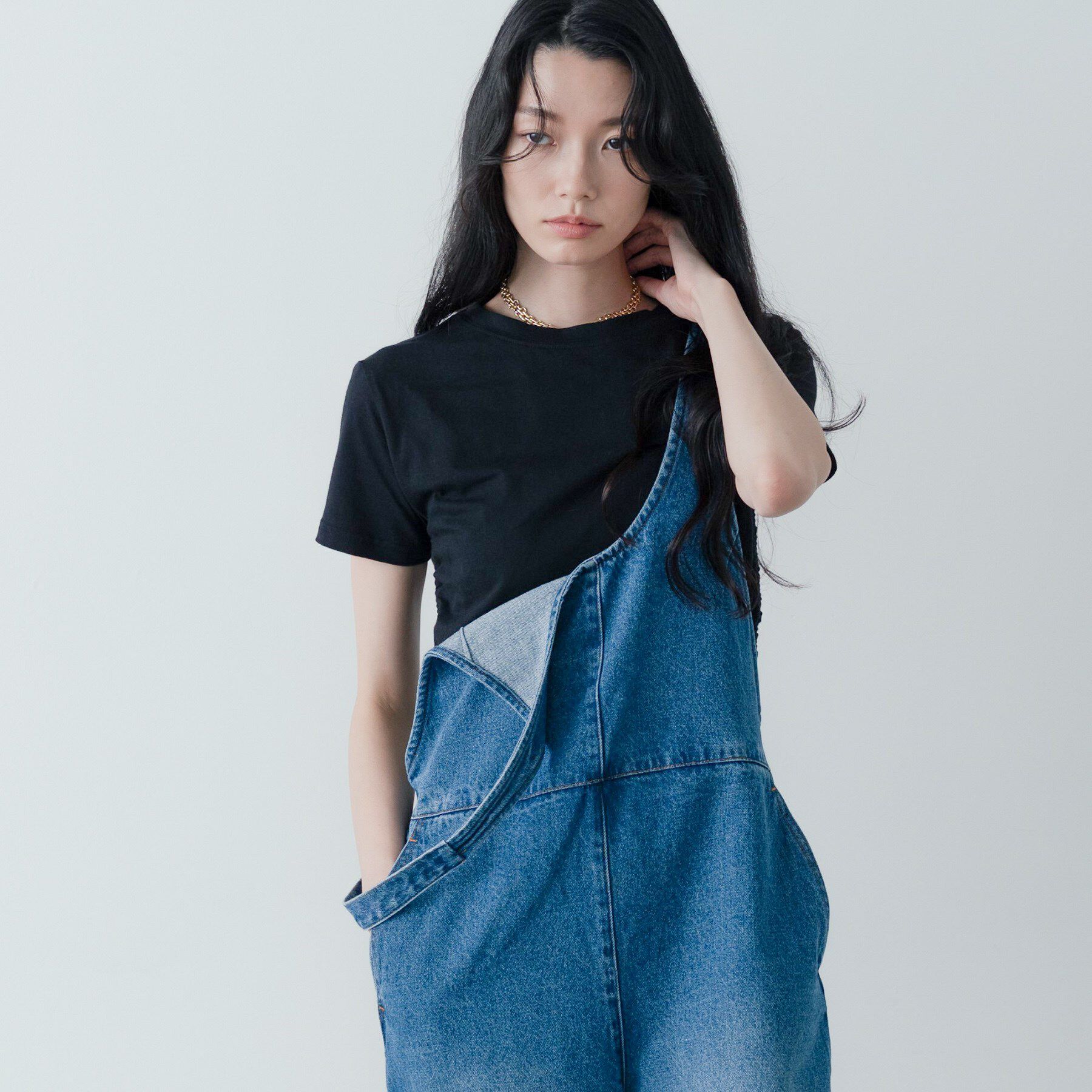 GALLEST「デニムサロペット」|オールインワン|