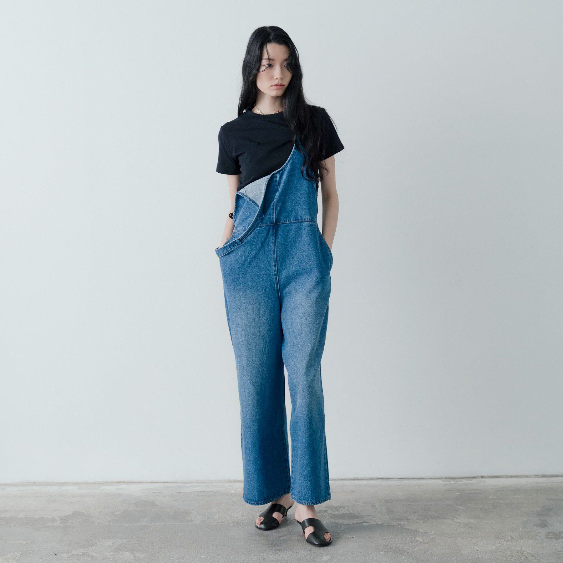 GALLEST「デニムサロペット」|オールインワン|