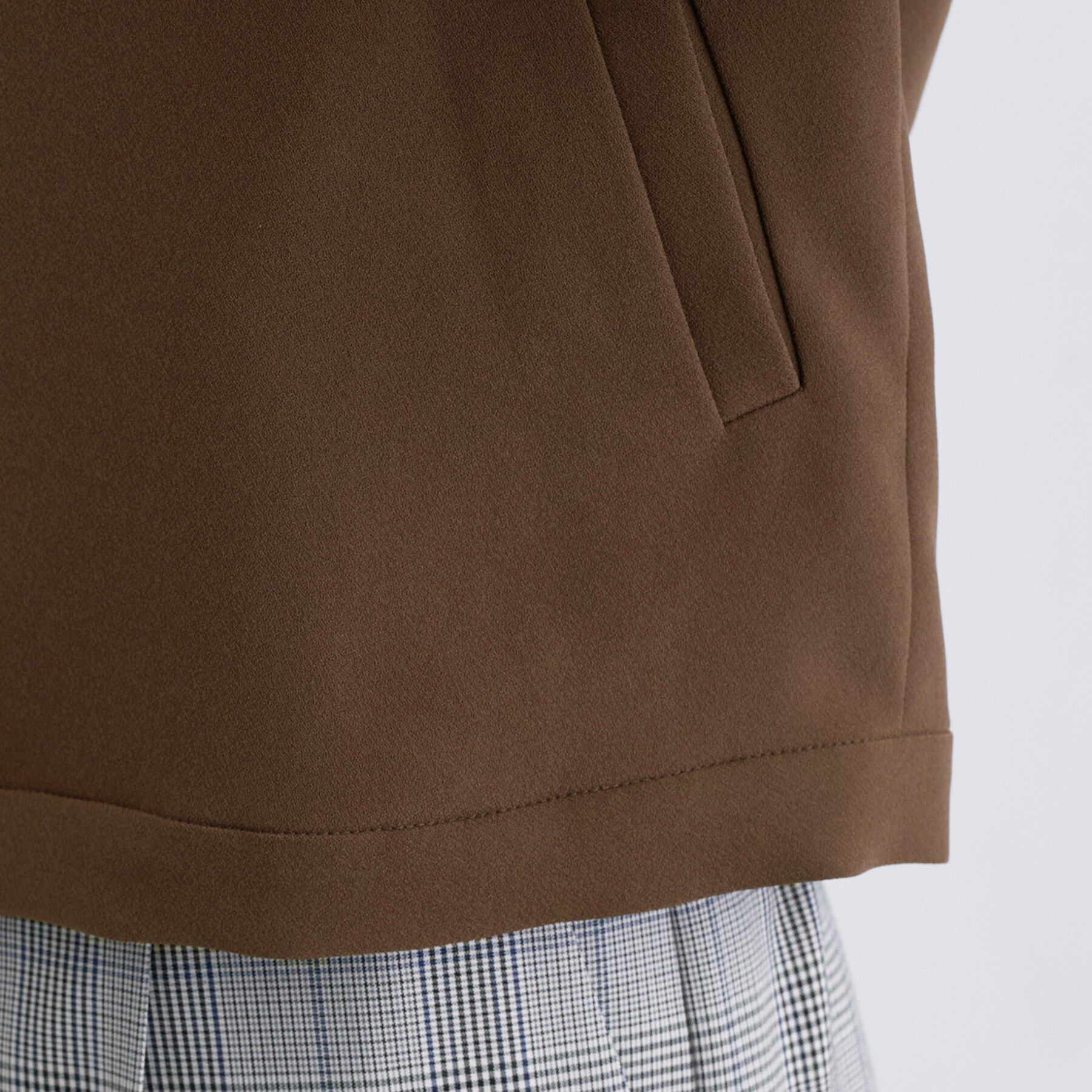 INDIVI「【洗える／UVケア／吸汗速乾】ジョーゼットライトブルゾン」|ブルゾン・スタジャン|