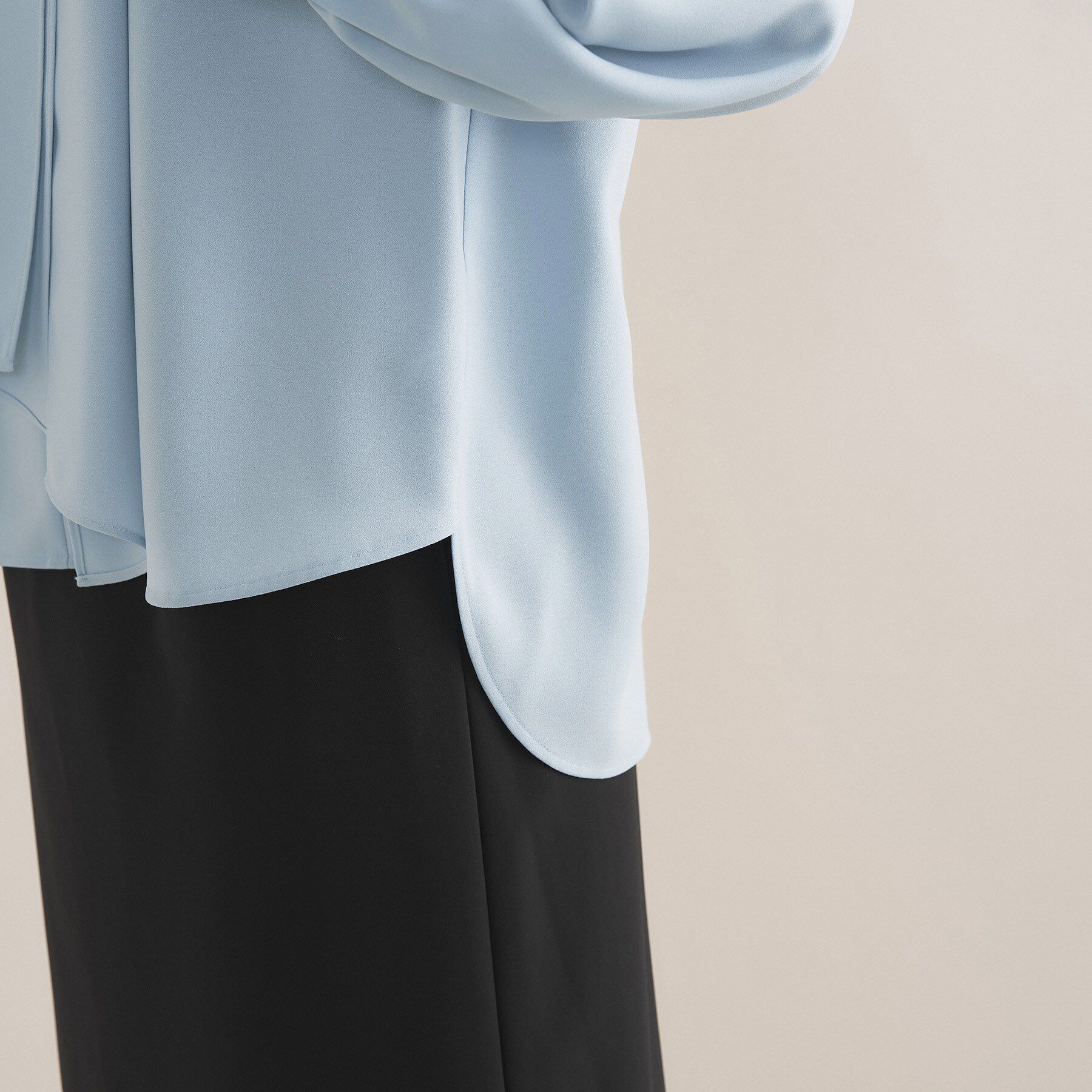 INDIVI「【洗える】ジョーゼットボウタイブラウス」|シャツ・ブラウス|