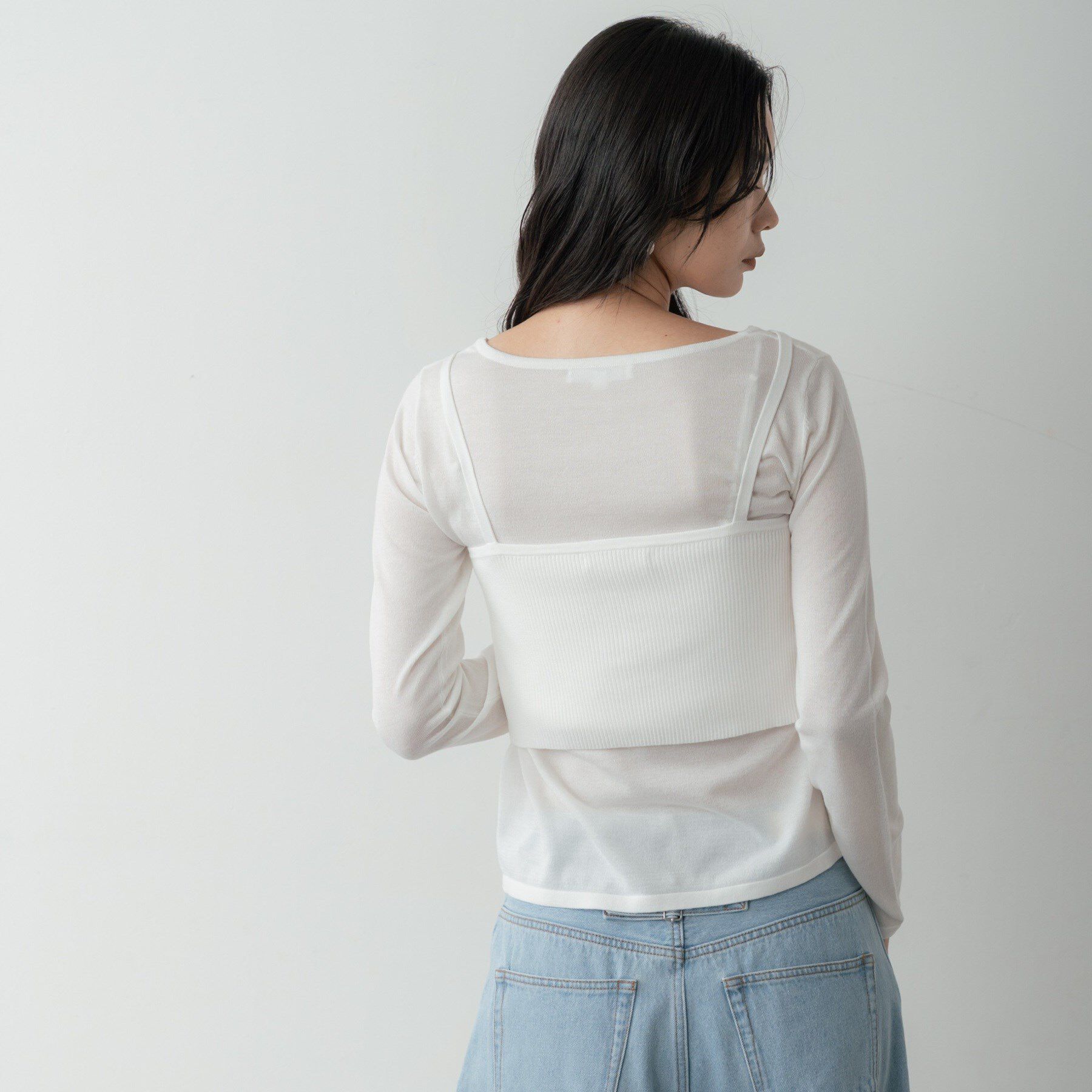 GALLEST「ビスチェレイヤードニット」|ニット・セーター|