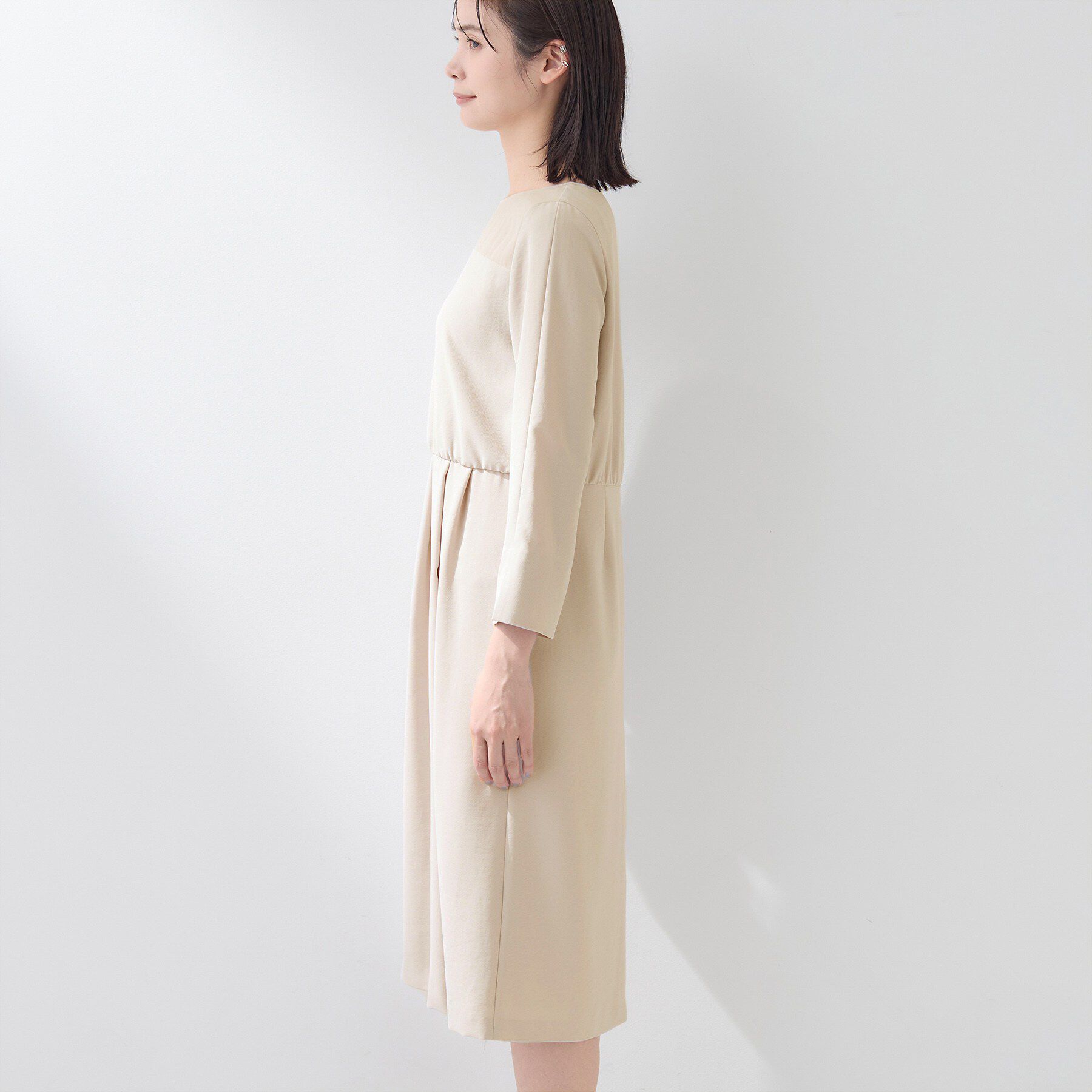 INDIVI「【洗える／SETUP可】着る日傘ヨーク切り替えワンピース」|ワンピース|