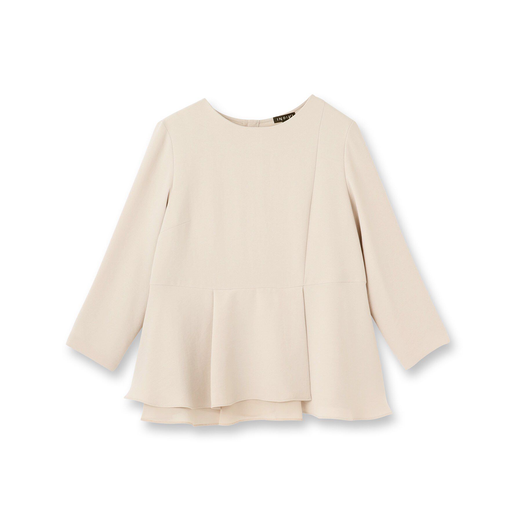 INDIVI「【洗える／UVケア／SETUP可】着る日傘ペプラムブラウス」|シャツ・ブラウス|