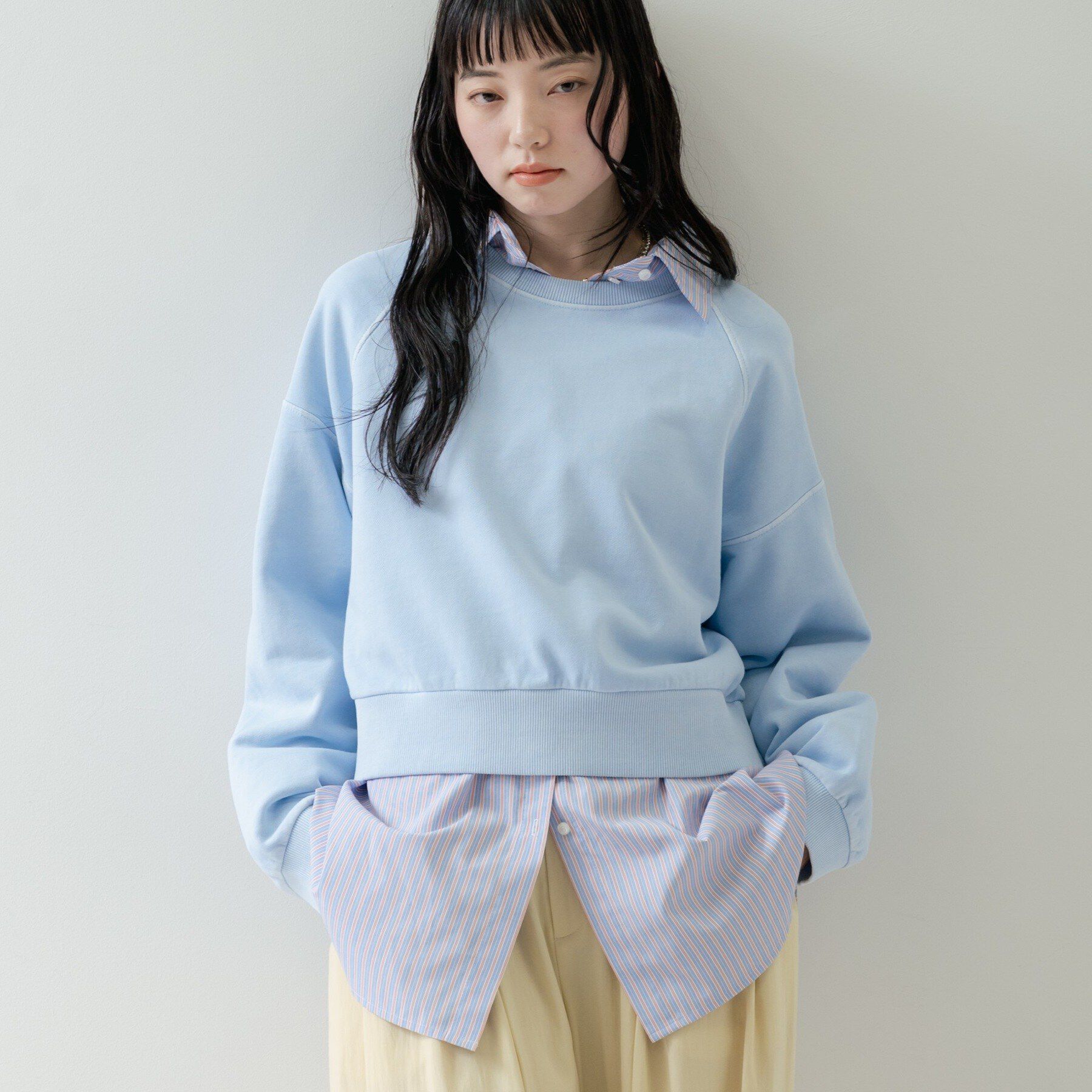 GALLEST「ワイドスリーブカラースウェット」|パーカー|