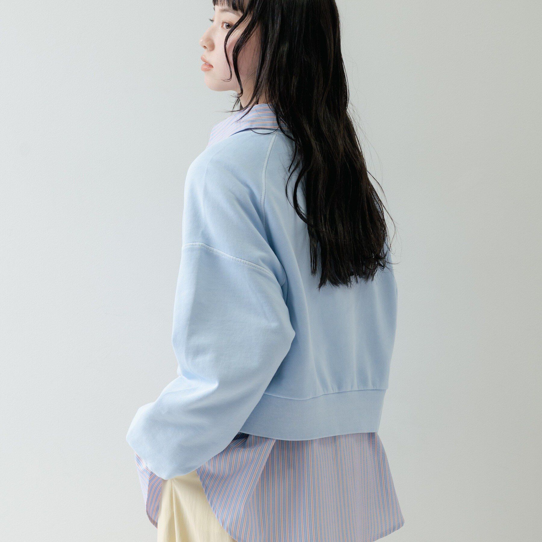 GALLEST「ワイドスリーブカラースウェット」|パーカー|