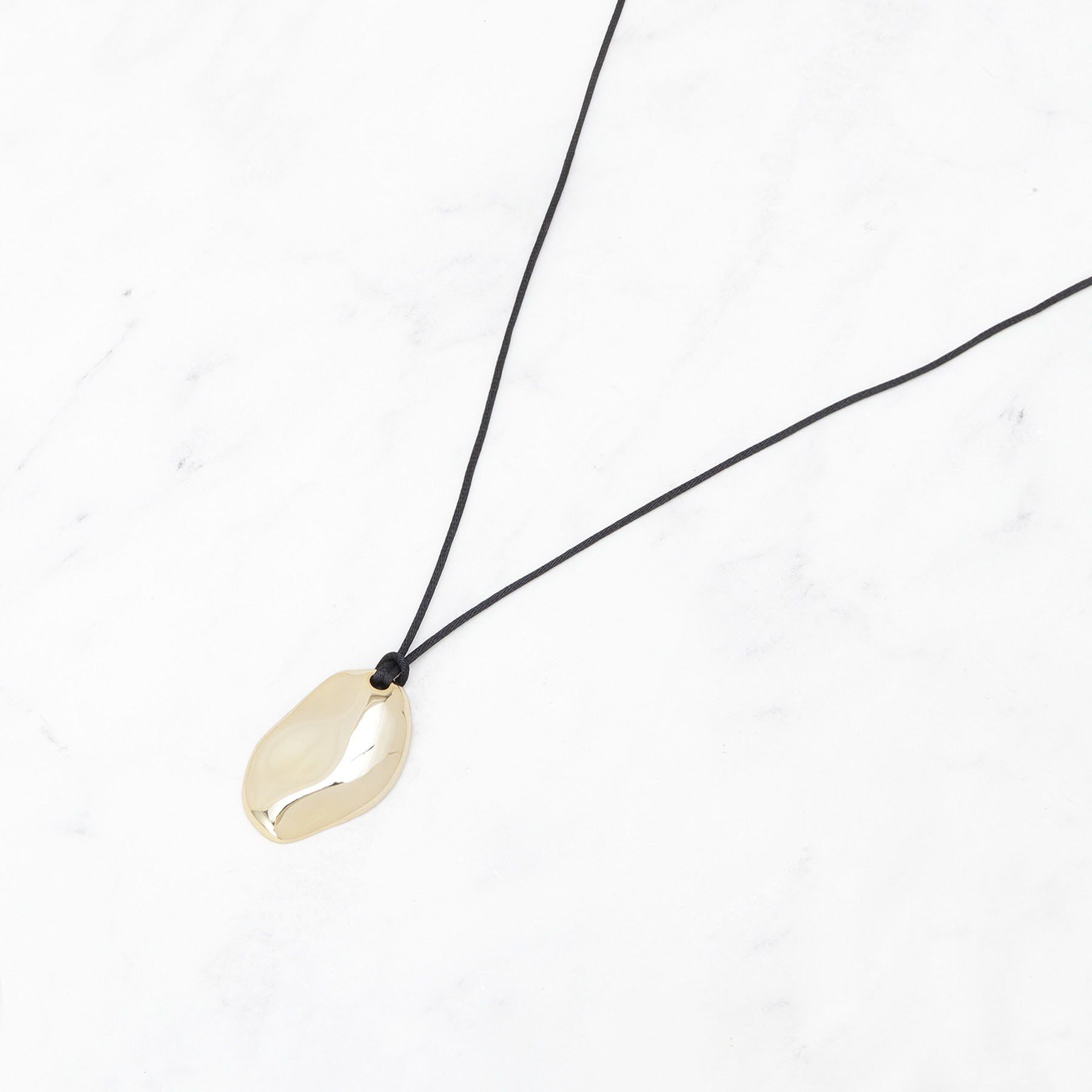 INDIVI「【長さ調整自由】ニュアンスモチーフ コードペンダント」|ネックレス|ゴールド(007)