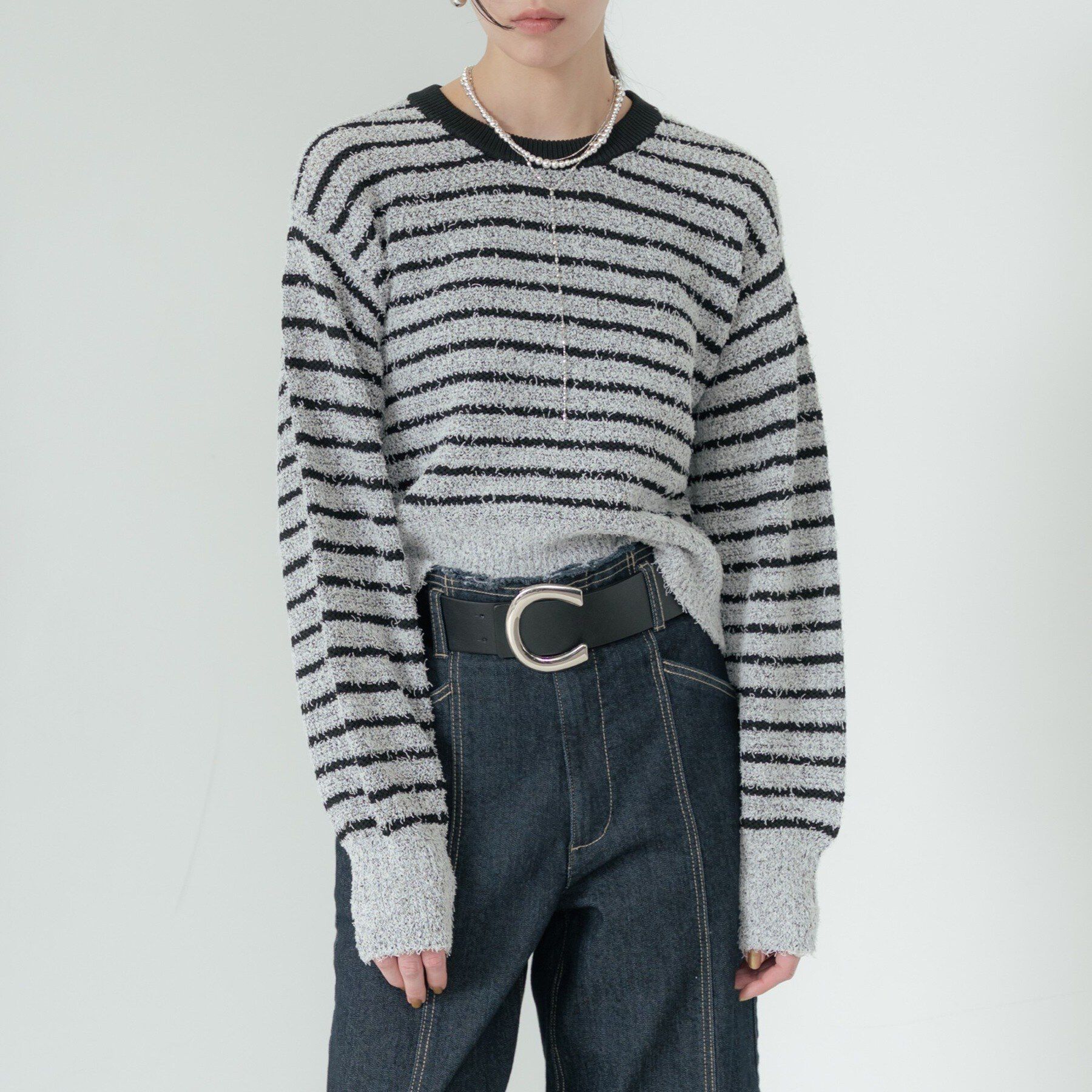 GALLEST「ファンシーヤーンボーダーニット」|ニット・セーター|