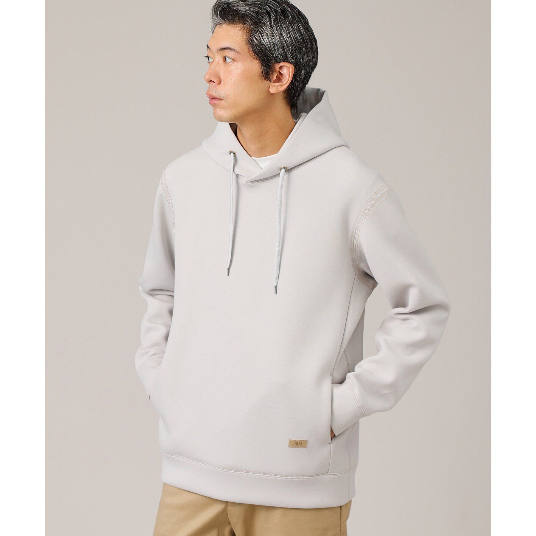 TAKEO KIKUCHI「【Sサイズ～】エアダン プルオーバー パーカ」|パーカー|ライトグレー(011